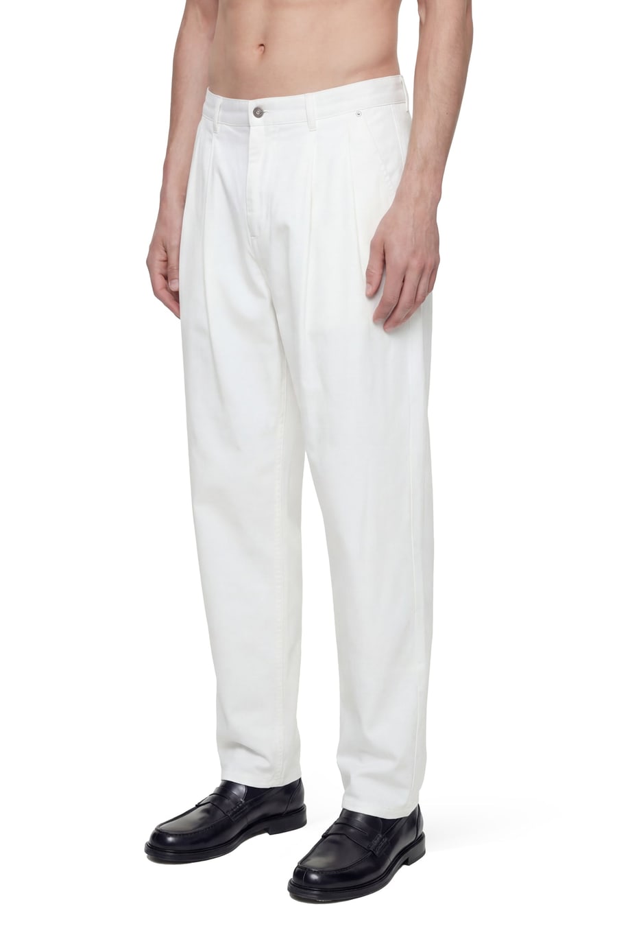 HED MAYNER Pleated Denim Pants, view 3