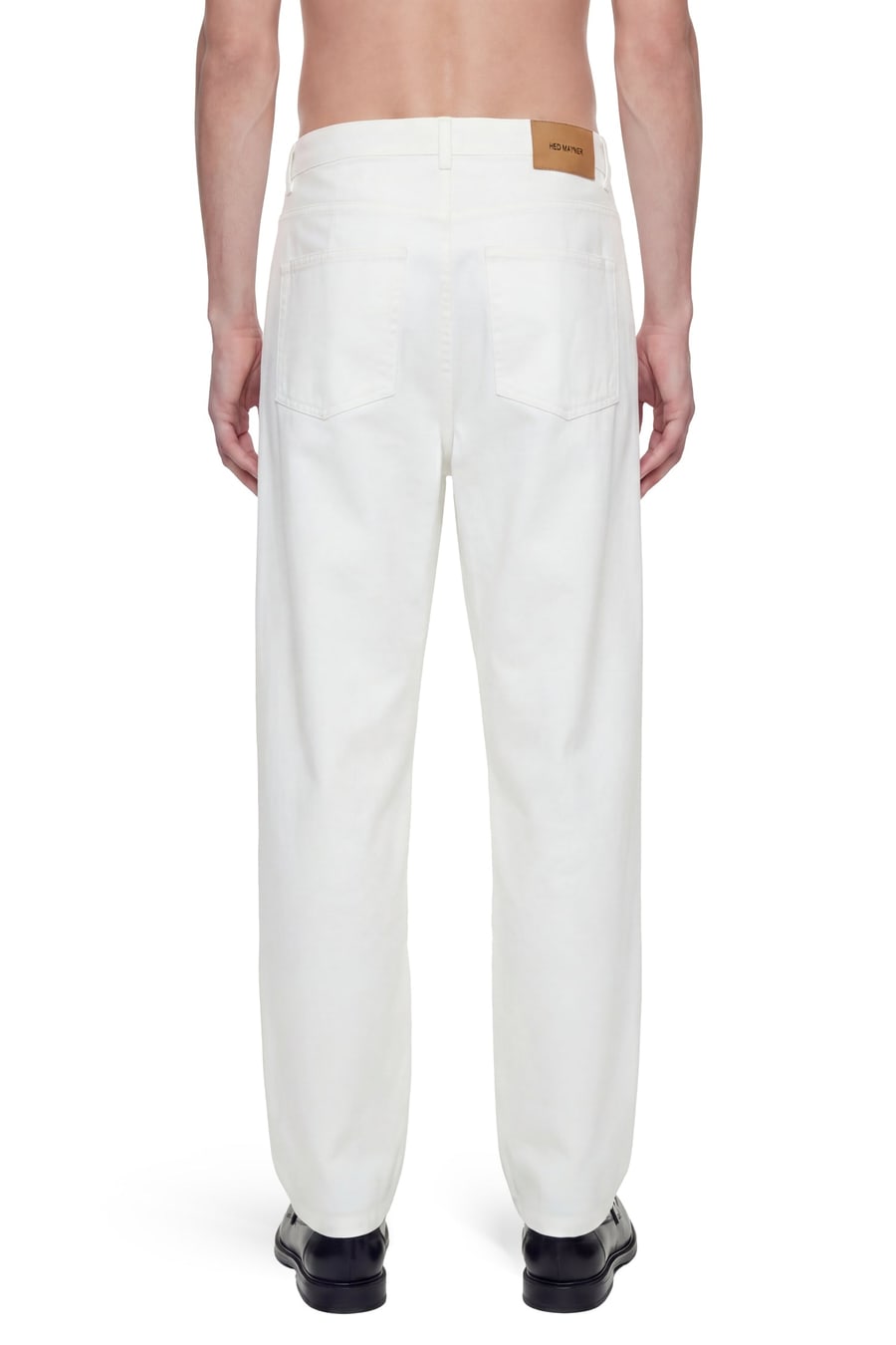 HED MAYNER Pleated Denim Pants, view 4