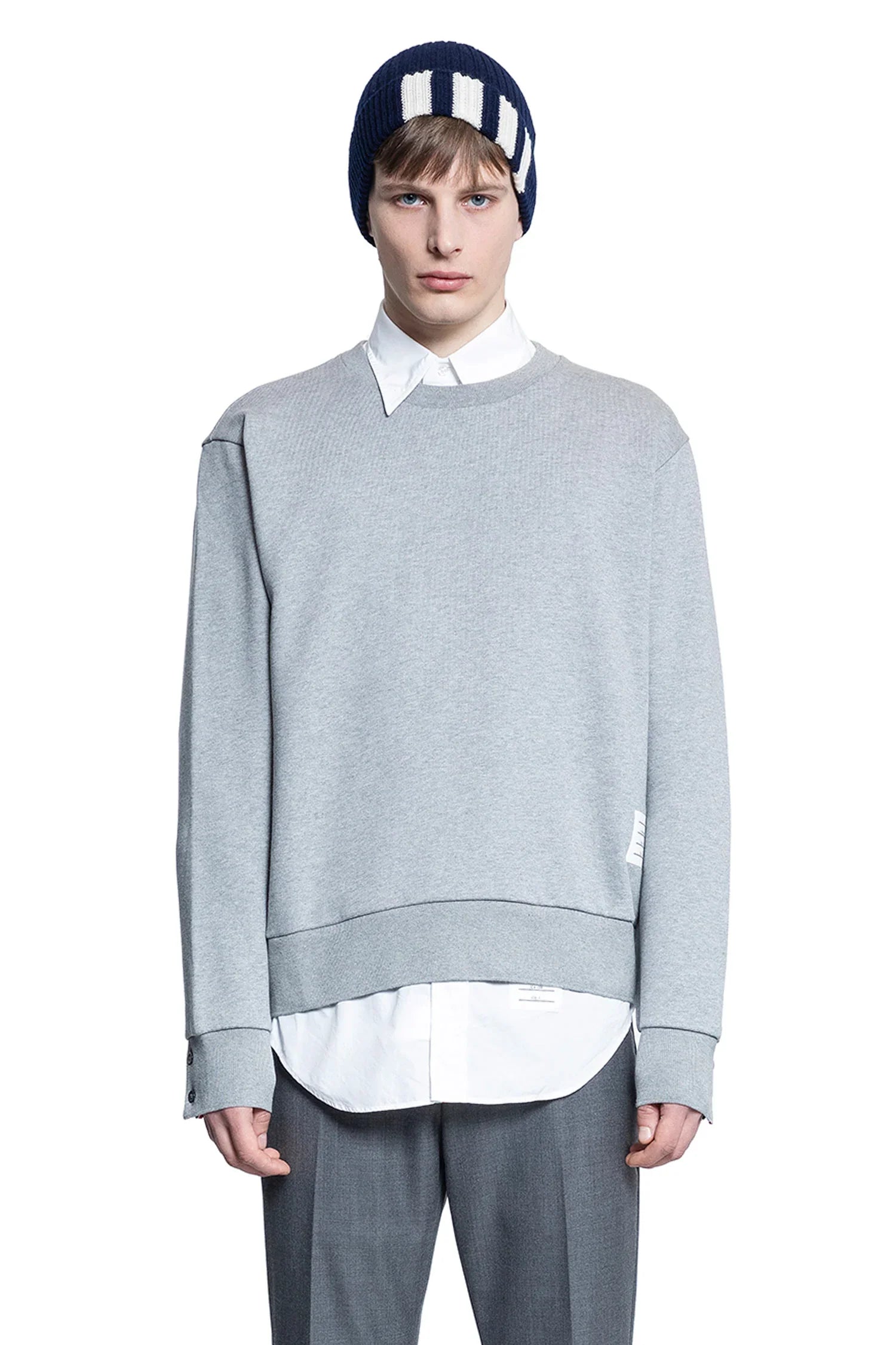 Thom Browne Loopback Stripe Sweatshirt