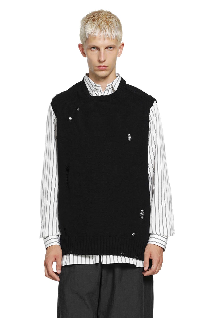 UNDERCOVER Distressed Knitted Vest