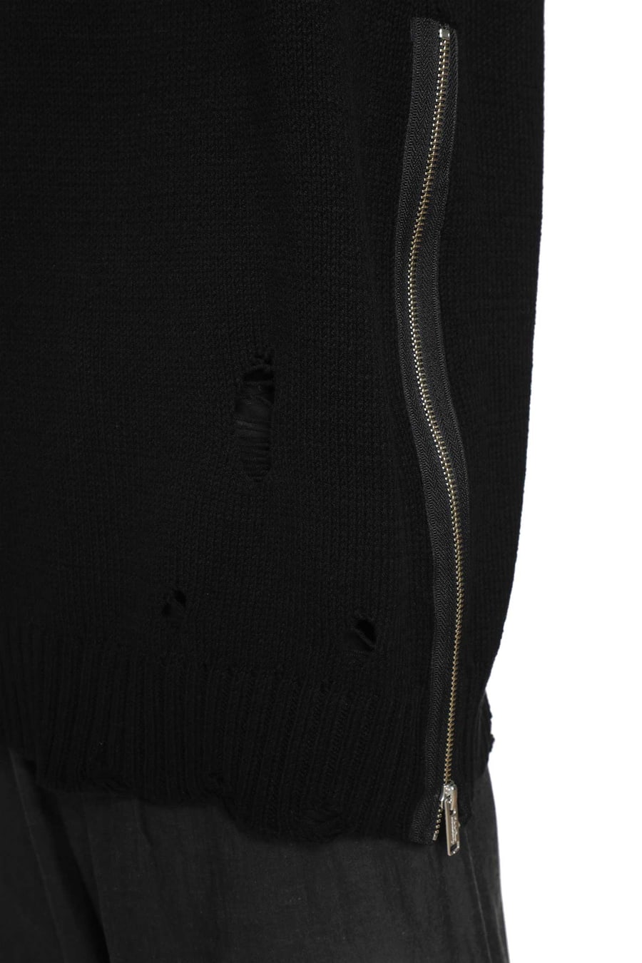 UNDERCOVER Distressed Knitted Vest, view 5