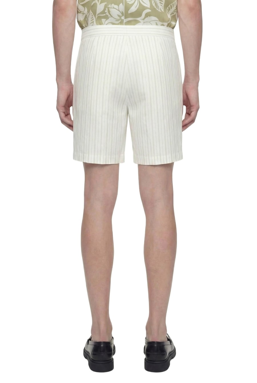 HED MAYNER Pinstriped Wool Shorts, view 4