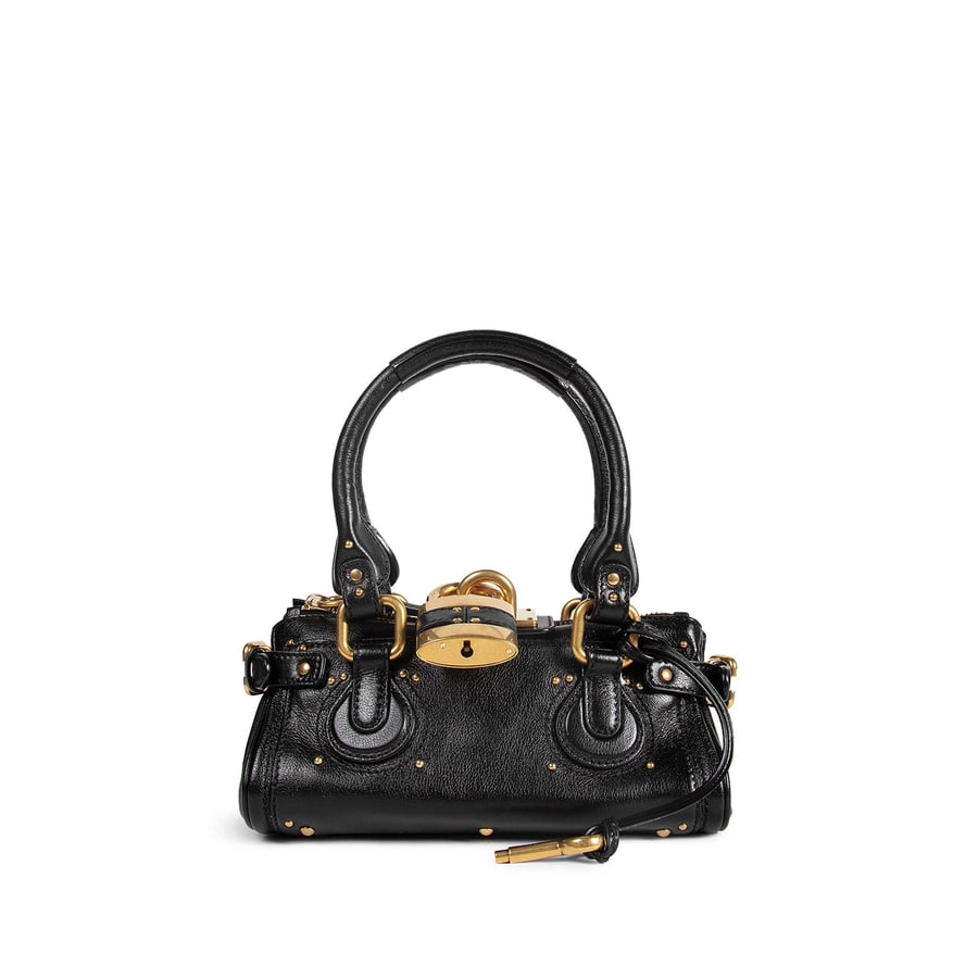 Chloé Small Paddington Bag in Grained Leather, view 4