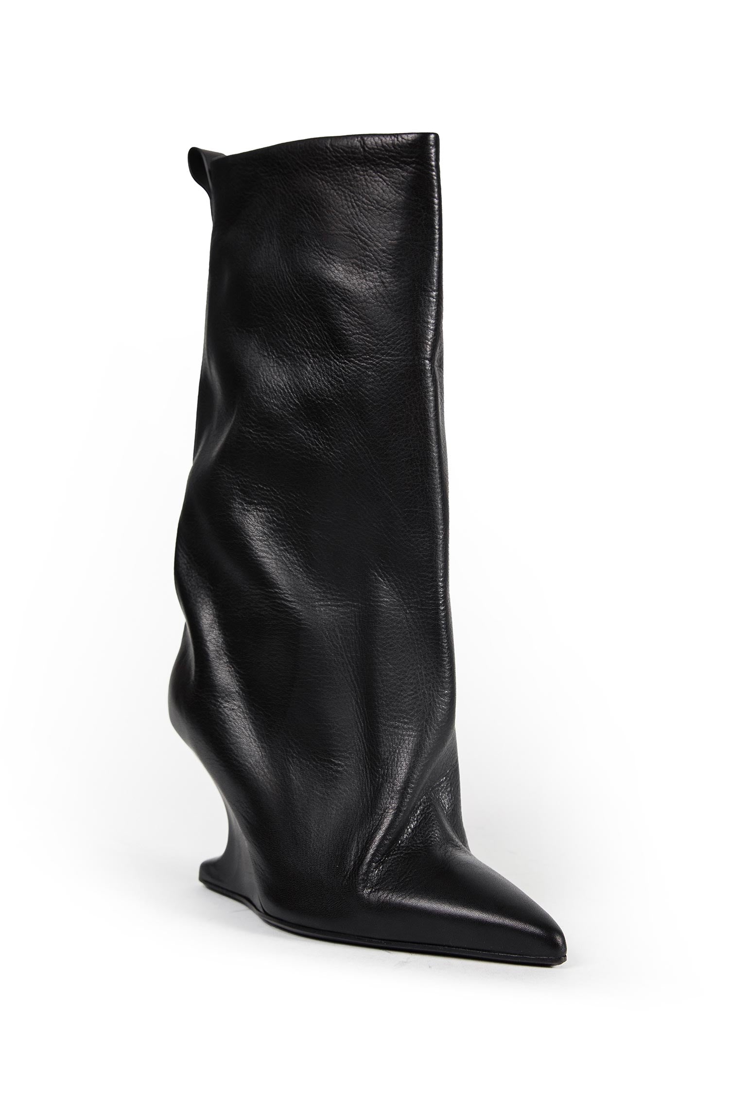Rick Owens Temple Cantilever 8 Sharp Flared Boots, view 2