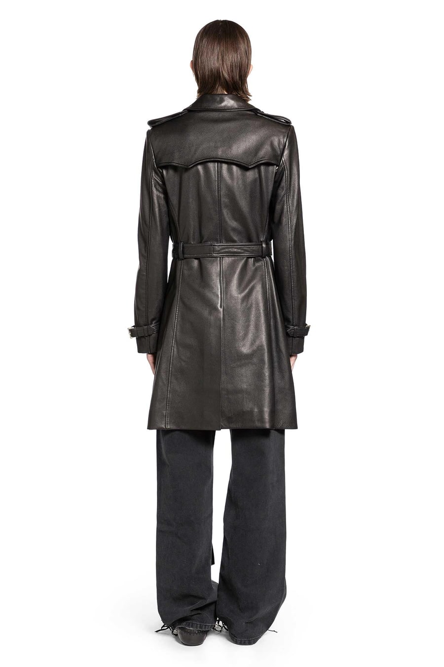 Ann Demeulemeester Eda Fitted Double Breasted Coat, view 4