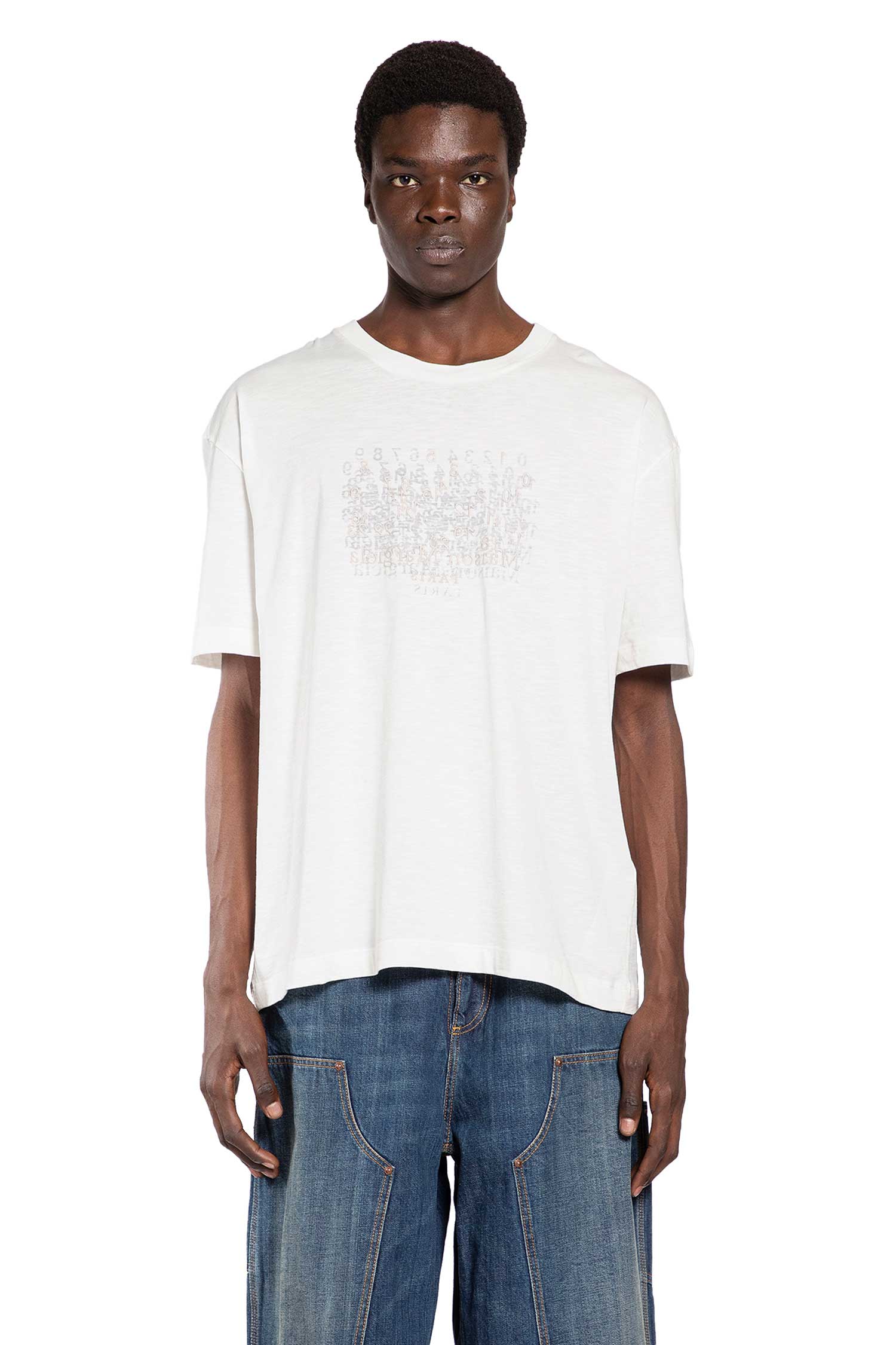 Maison Margiela Numerical Cotton T-Shirt, view 2