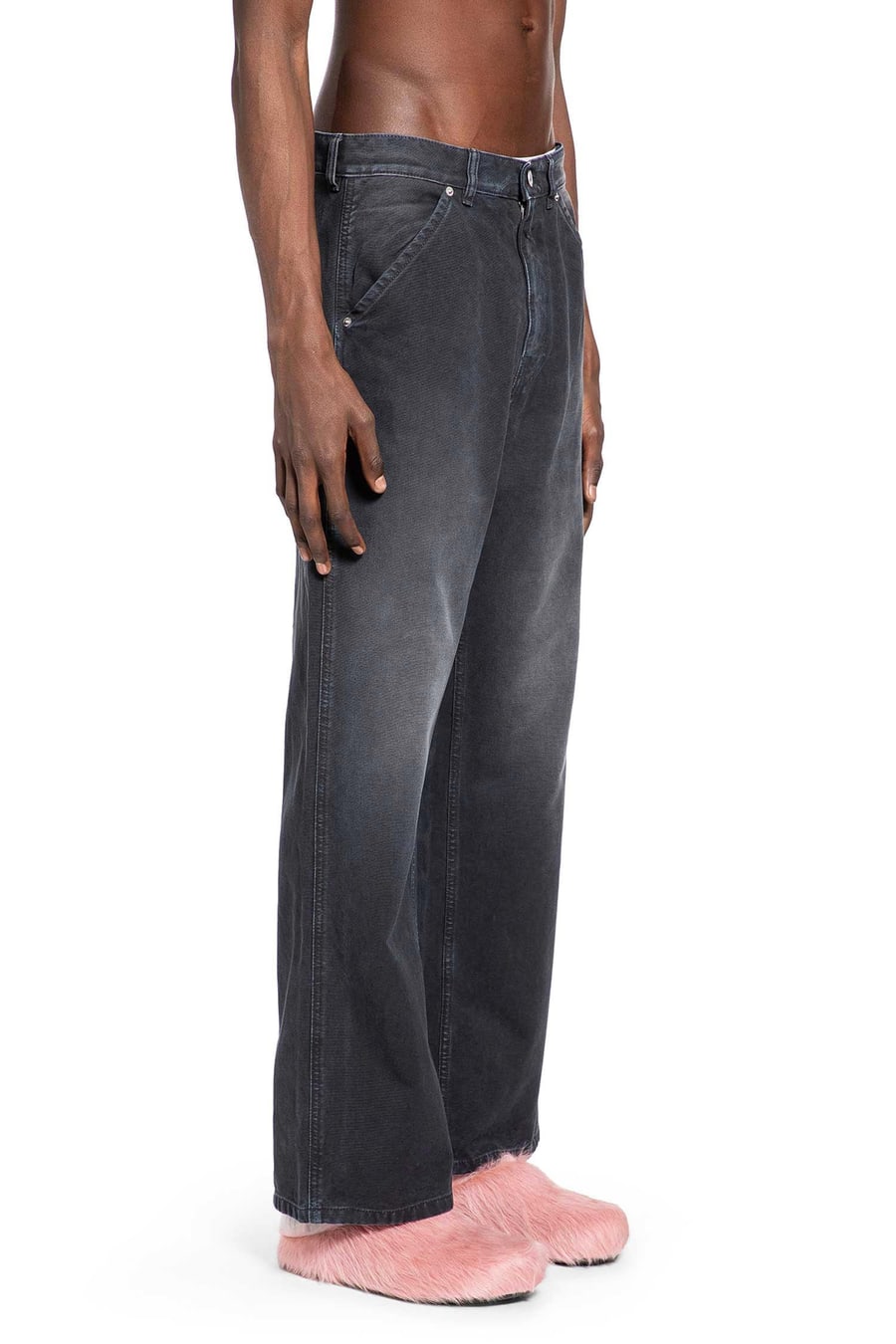 Marni Cotton Canvas Trousers, view 3