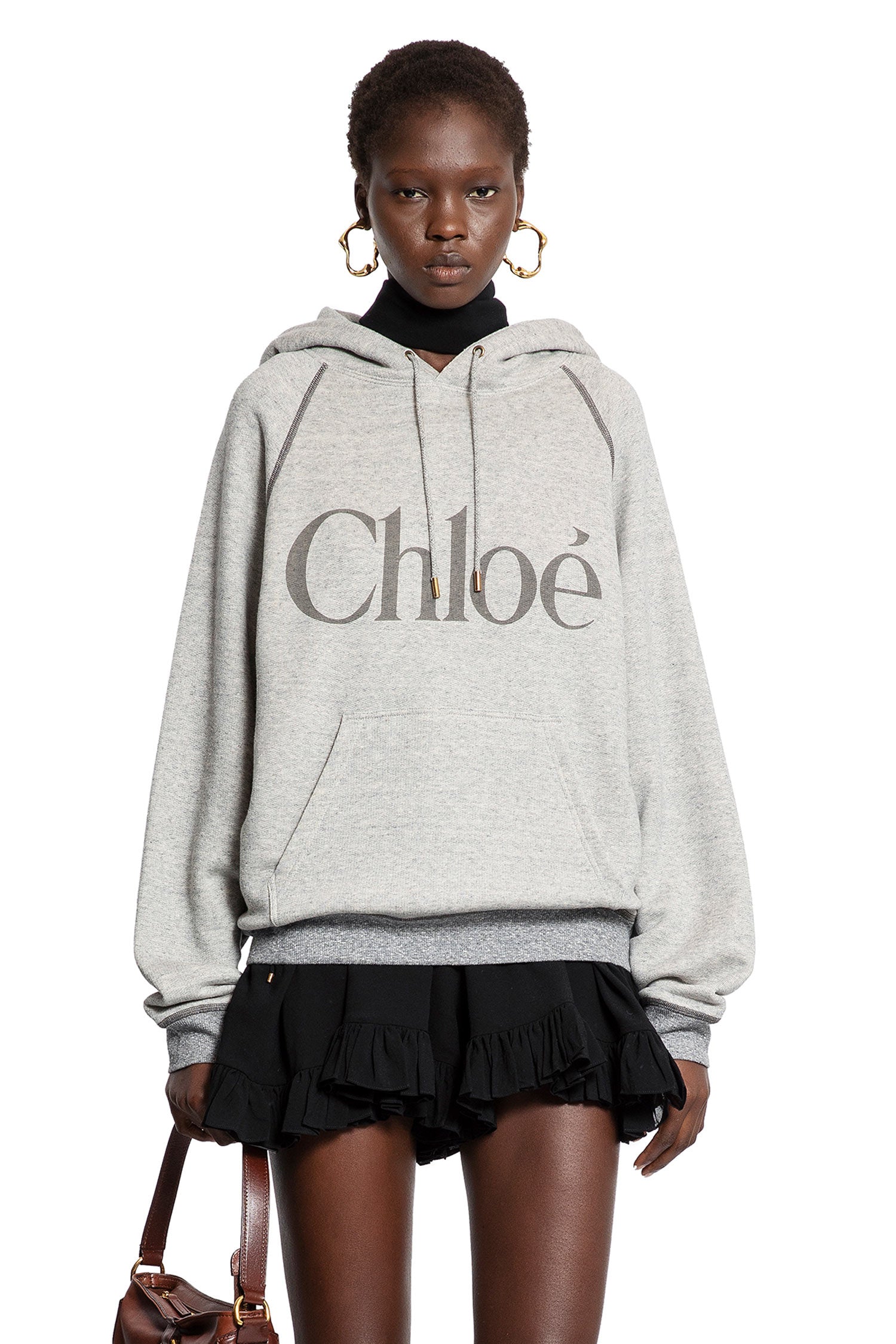 Chloé Oversized Logo Hoodie Sweatshirt