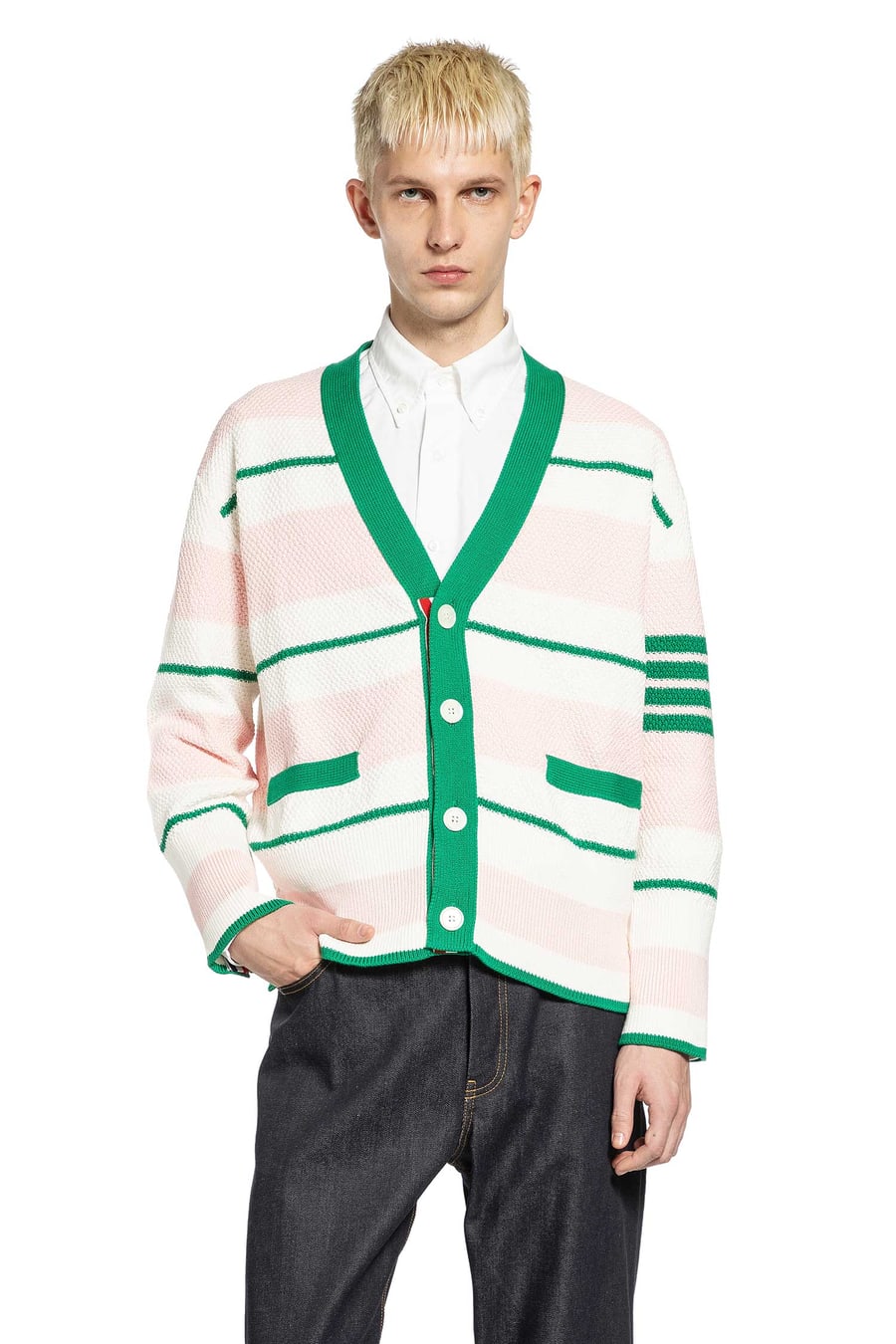Thom Browne Striped Cardigan