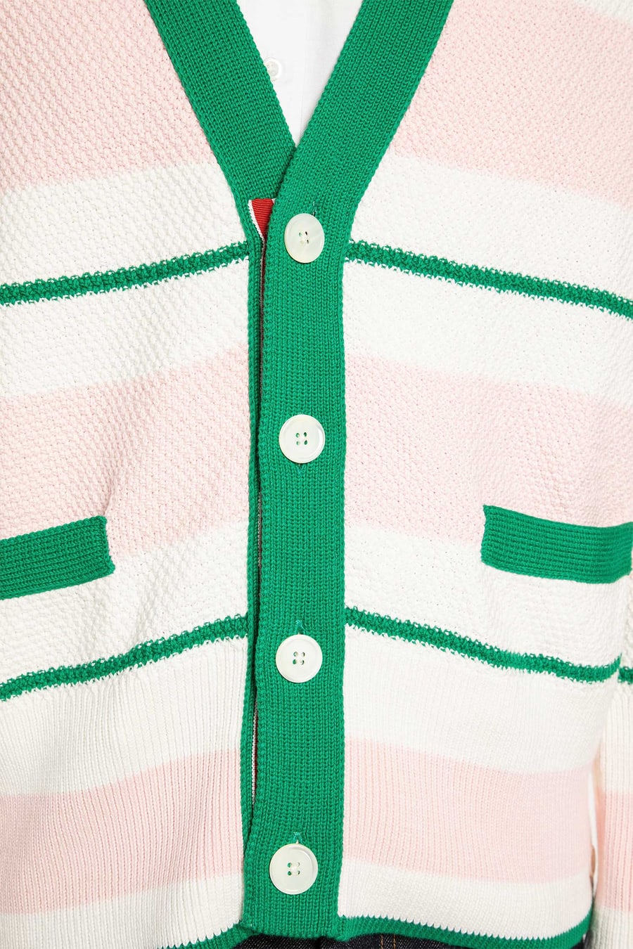 Thom Browne Striped Cardigan, view 5