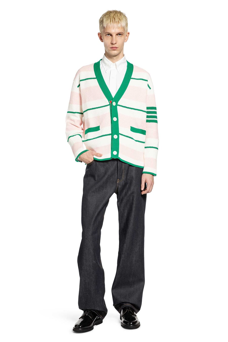 Thom Browne Striped Cardigan, view 6