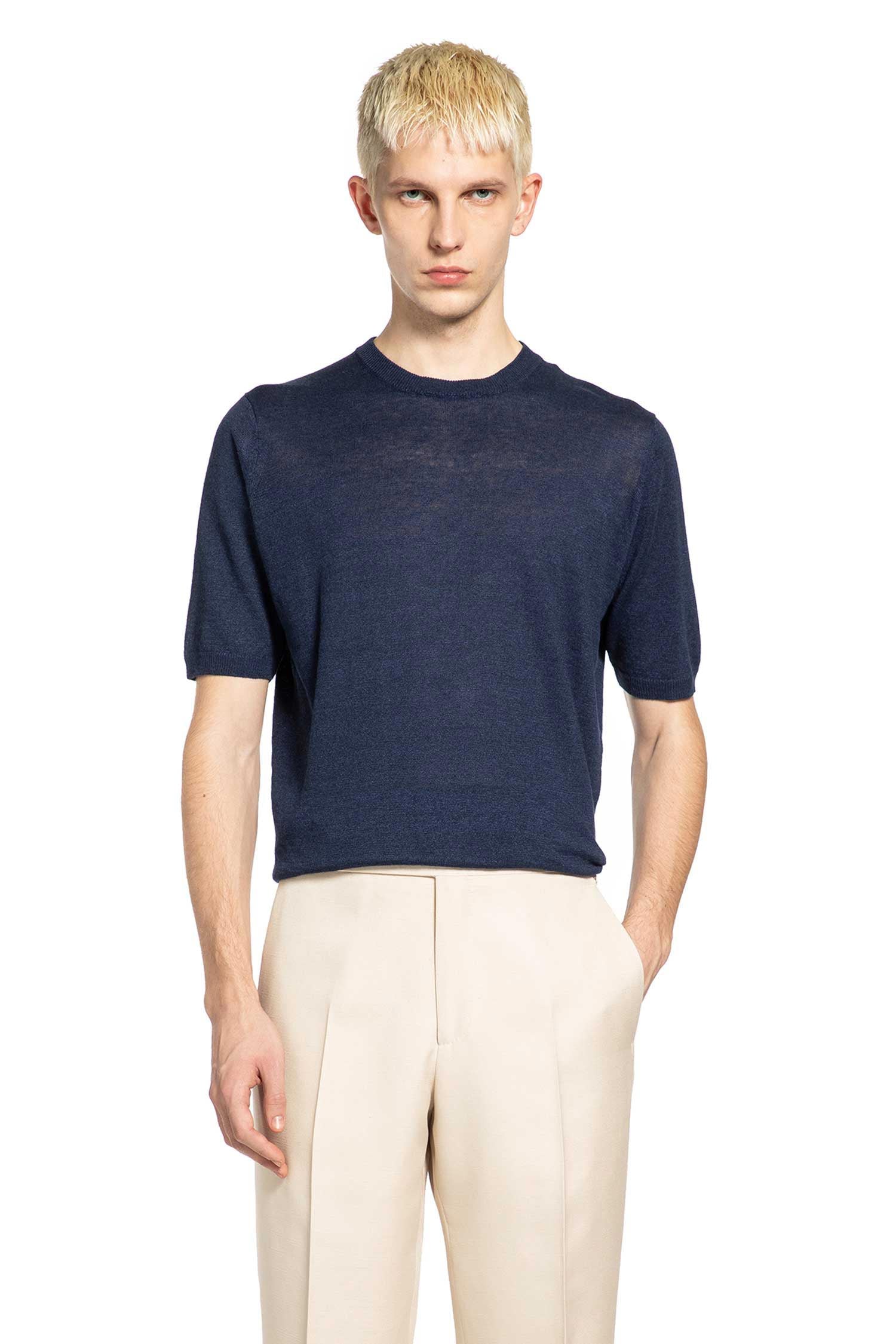 LARDINI Silk Knit T-Shirt