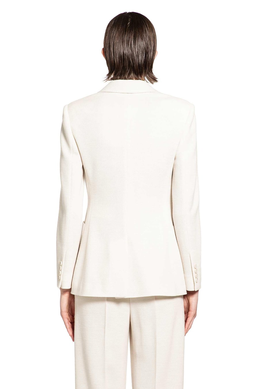 Max Mara Single-breasted Wool Piqué Blazer, view 4