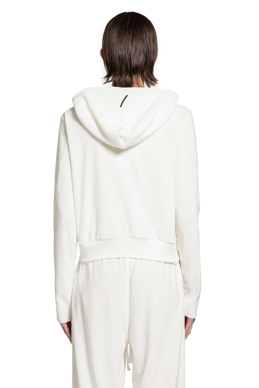 THOM KROM Hooded Terry Sweatjacket, view 4