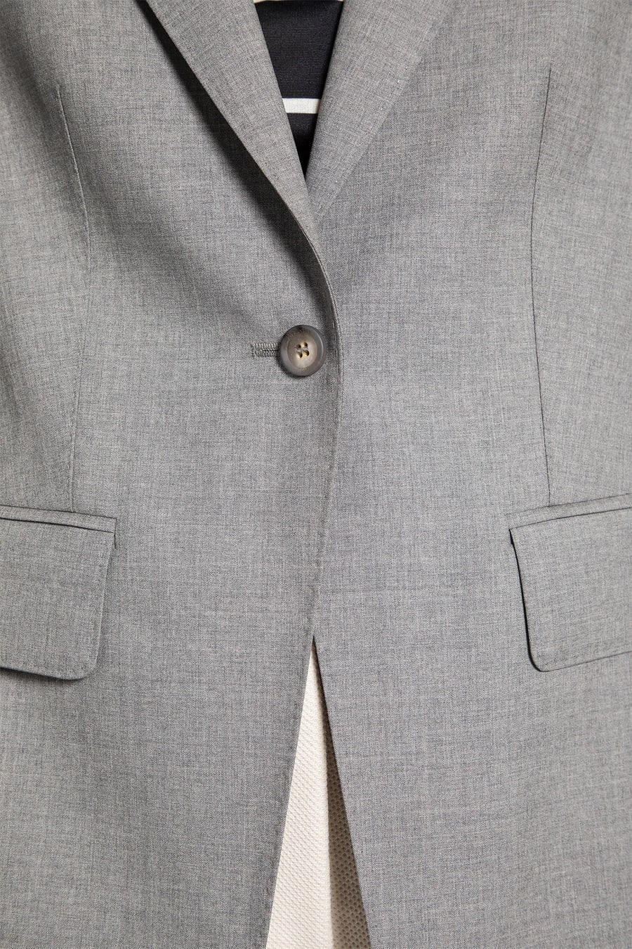 Max Mara Single-breasted Wollen Cloth Blazer, view 4