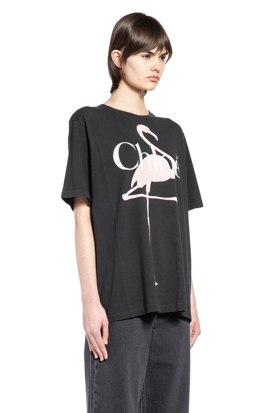Chloé Generous Logo T-Shirt, view 3