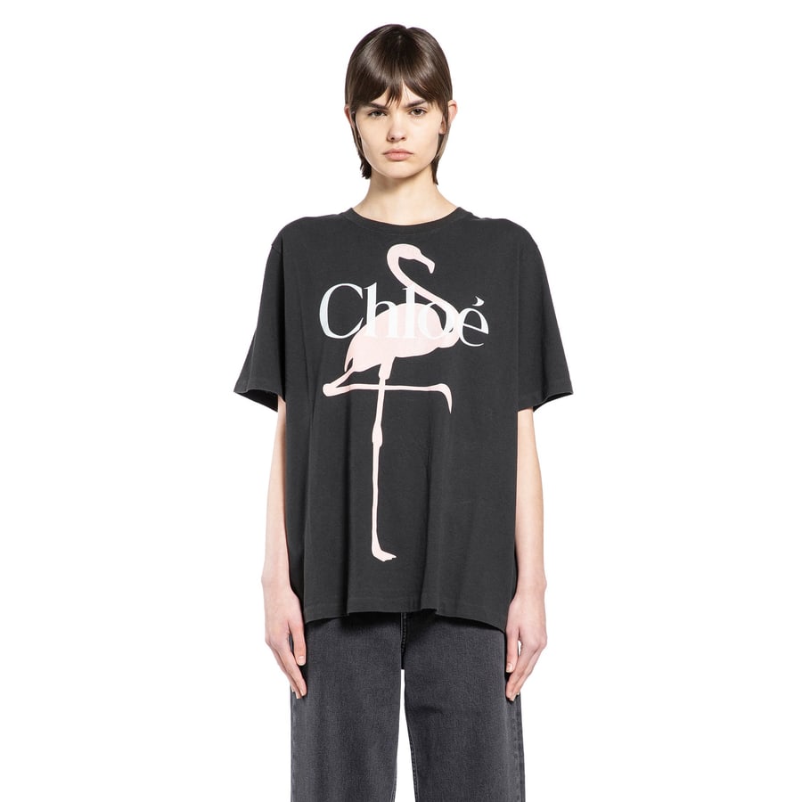 Chloé Generous Logo T-Shirt, view 6