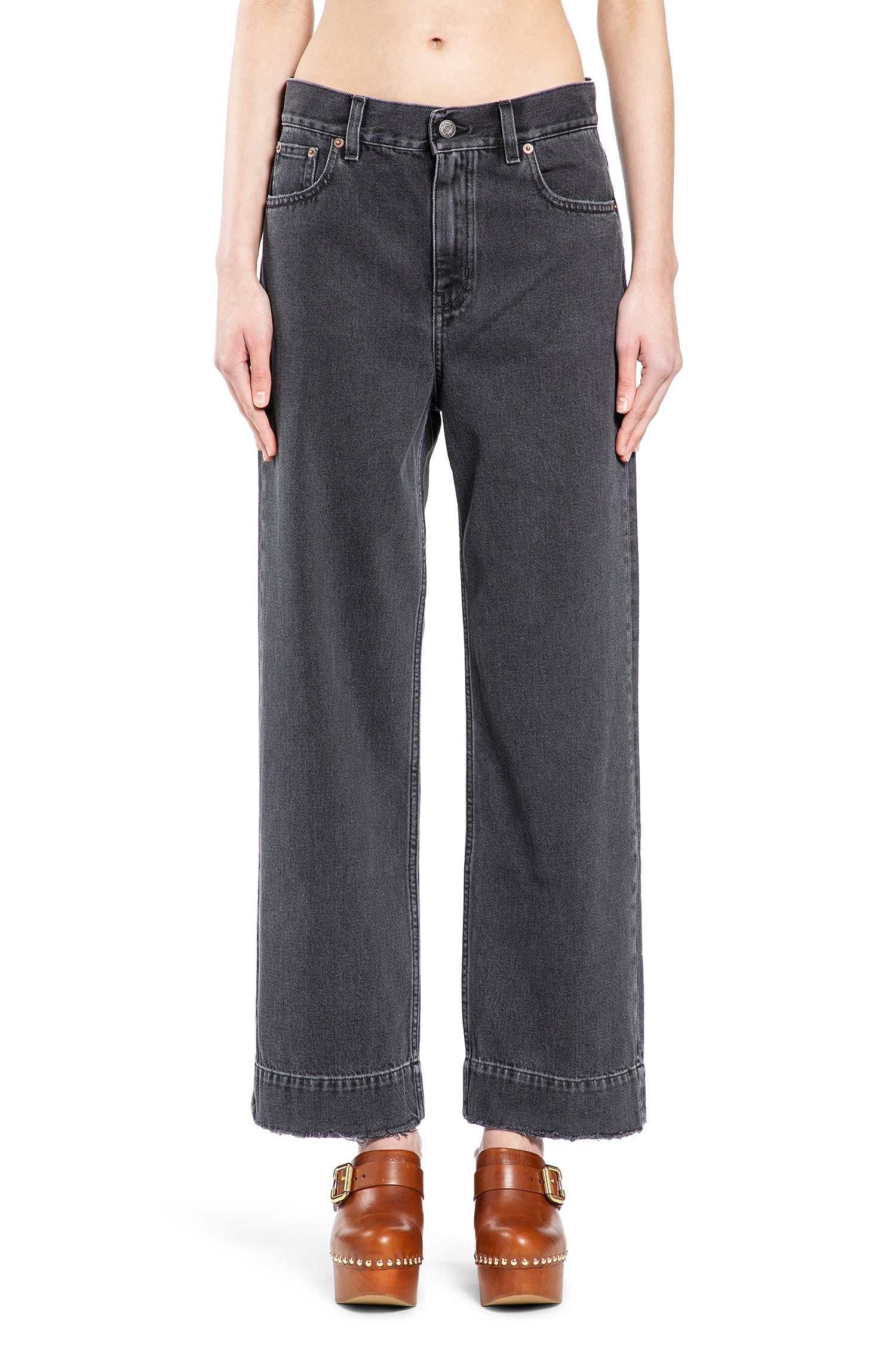 Chloé High-Rise Cropped Jeans, view 2