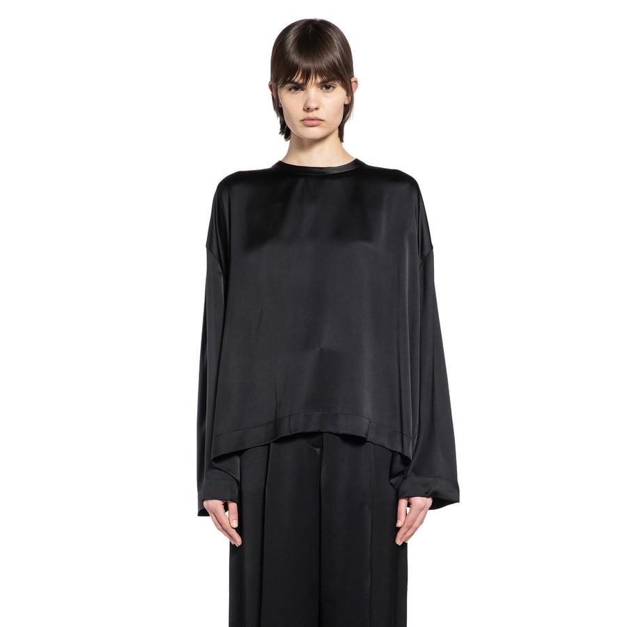 Toteme Boxy Satin Top, view 5
