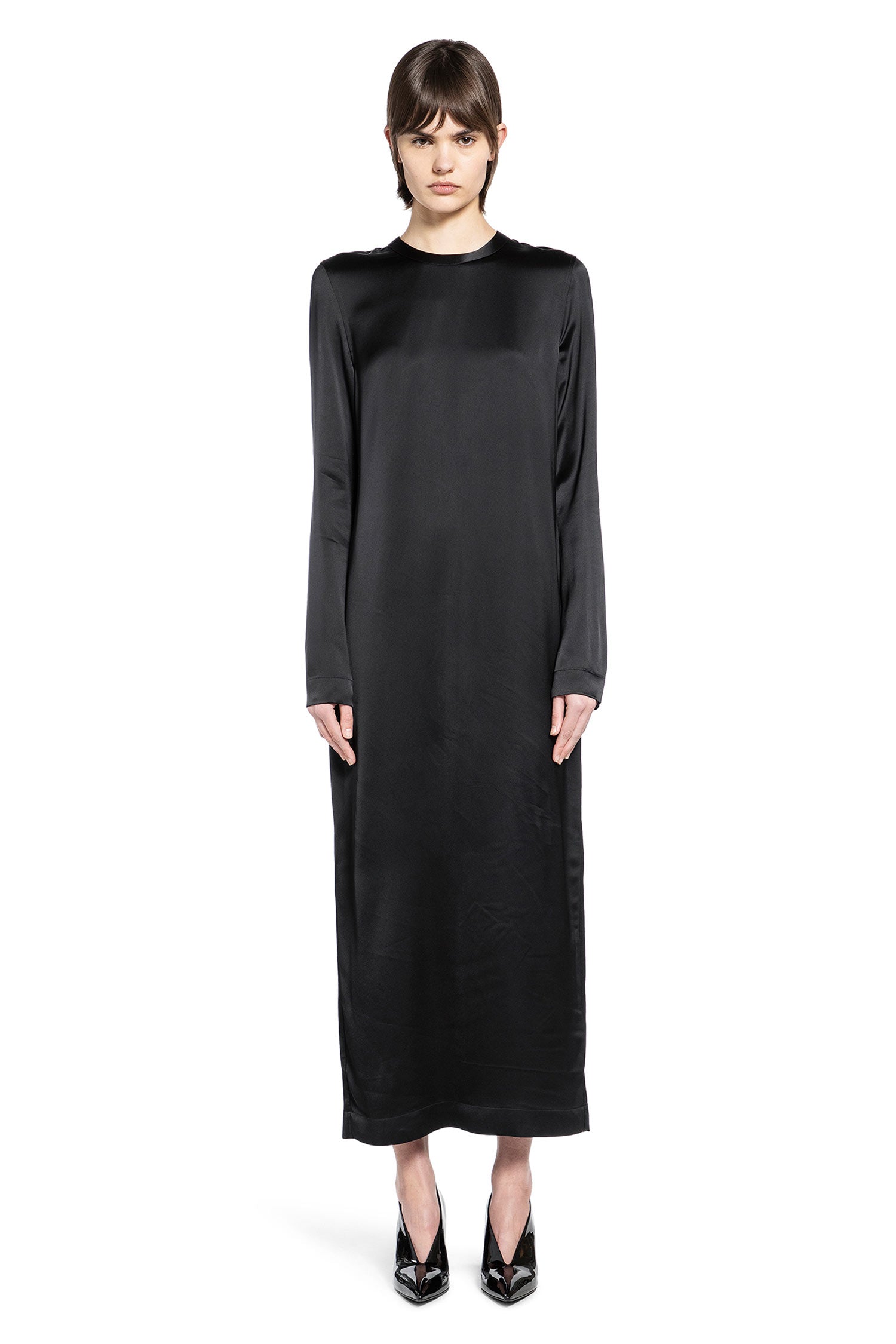 Toteme Long Satin Dress, view 2