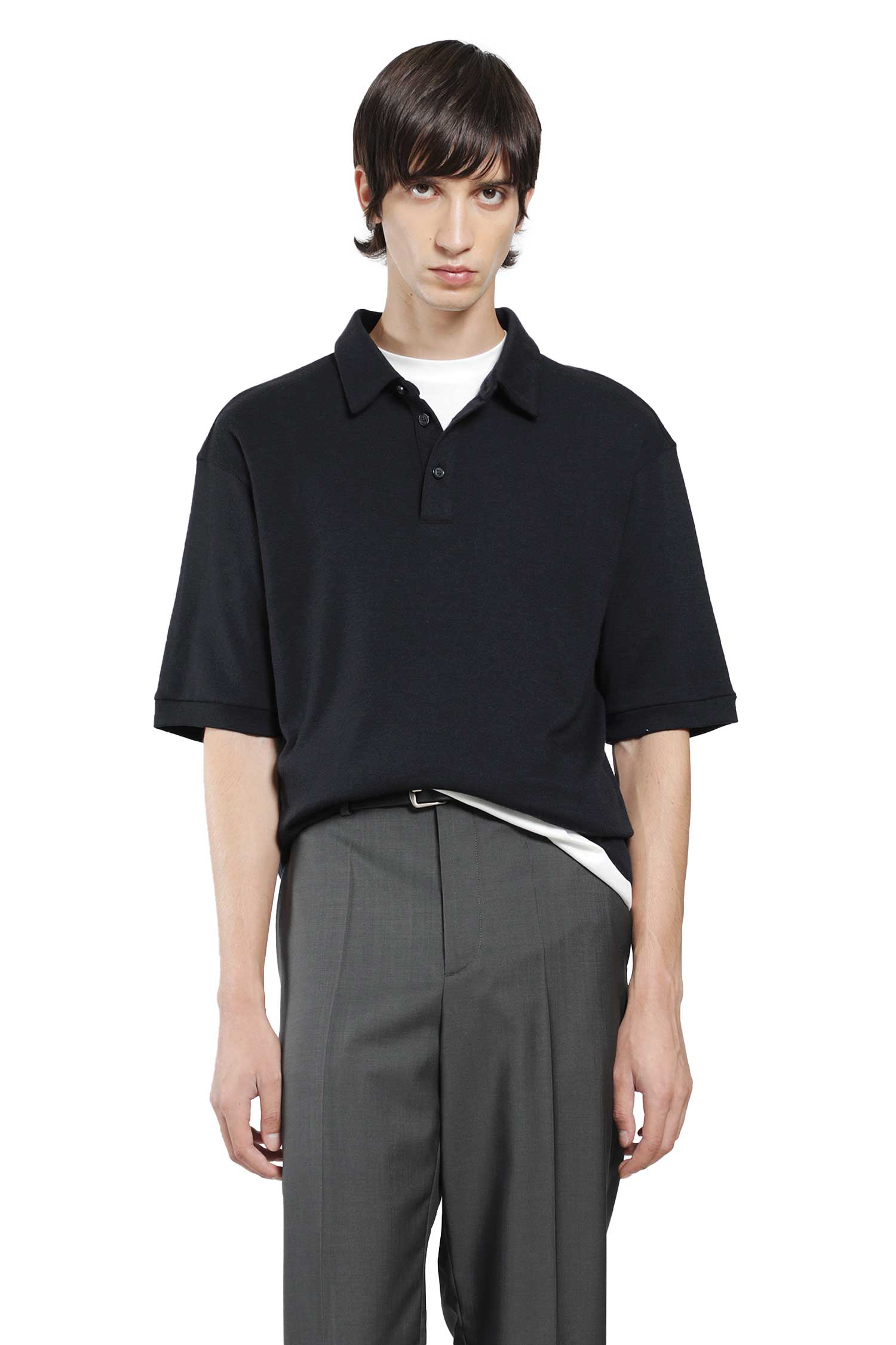 Giorgio Armani Pure Cashmere Interlock Polo Shirt