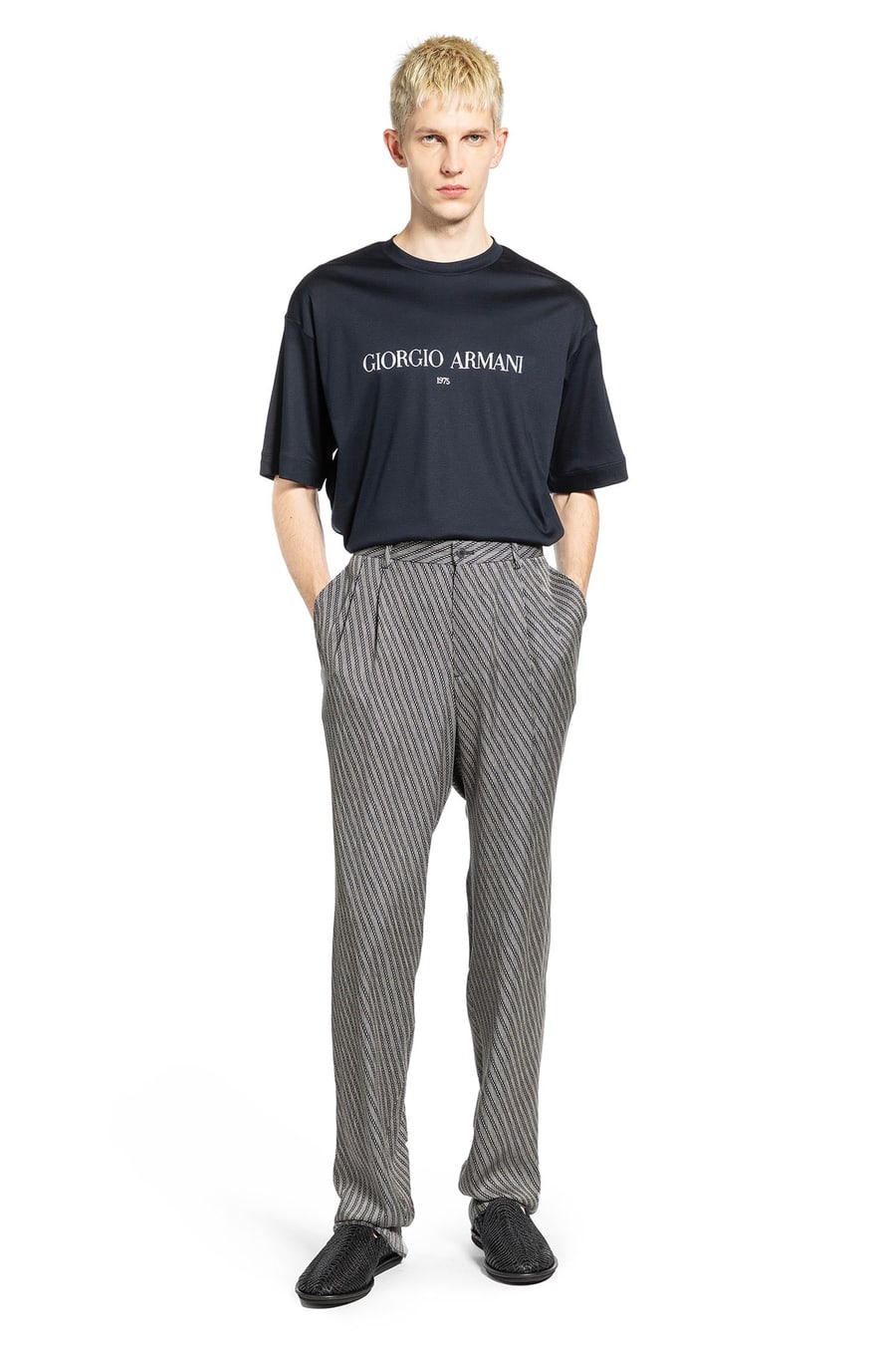 Giorgio Armani Diagonal Printed Trousers, view 6