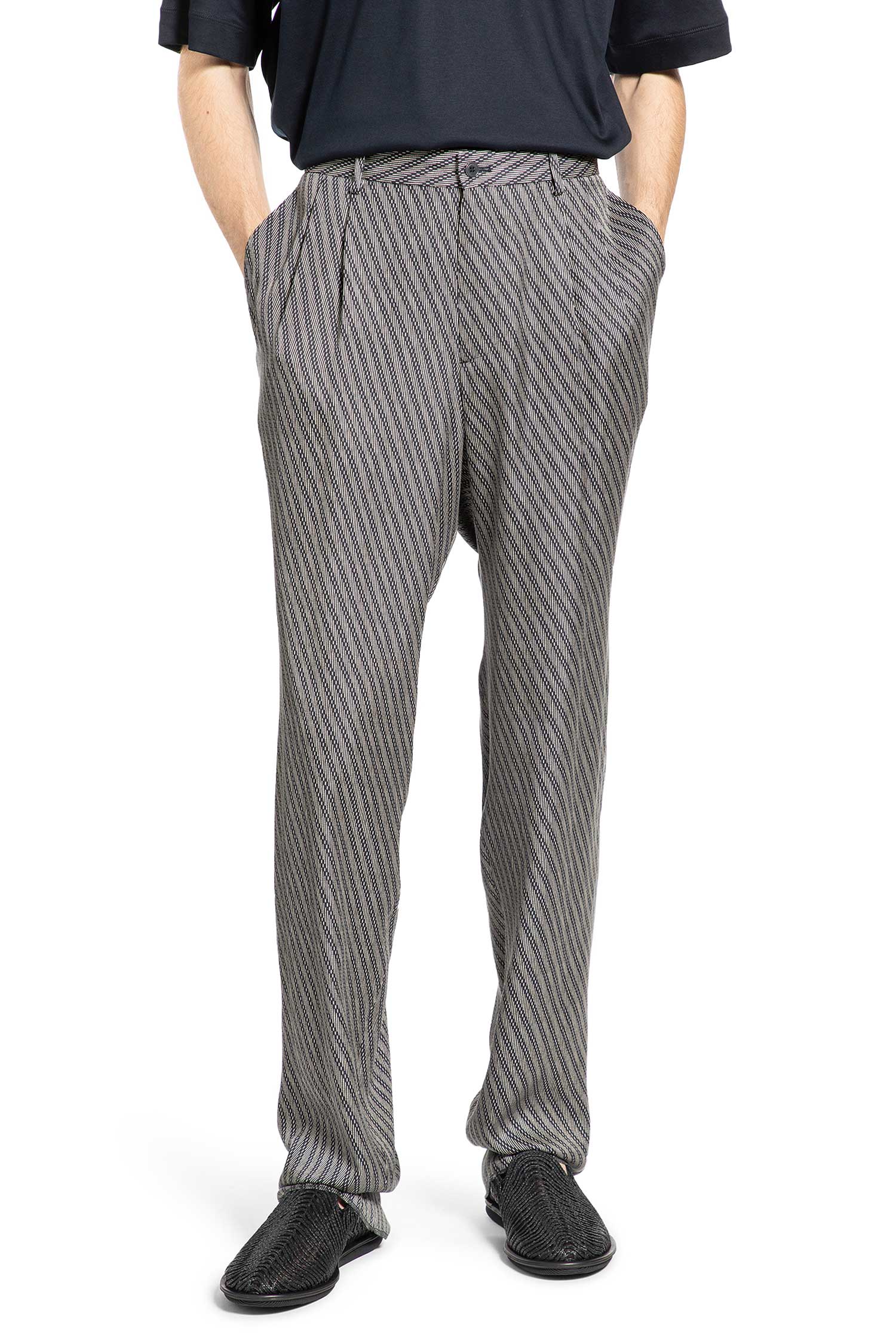 Giorgio Armani Diagonal Printed Trousers