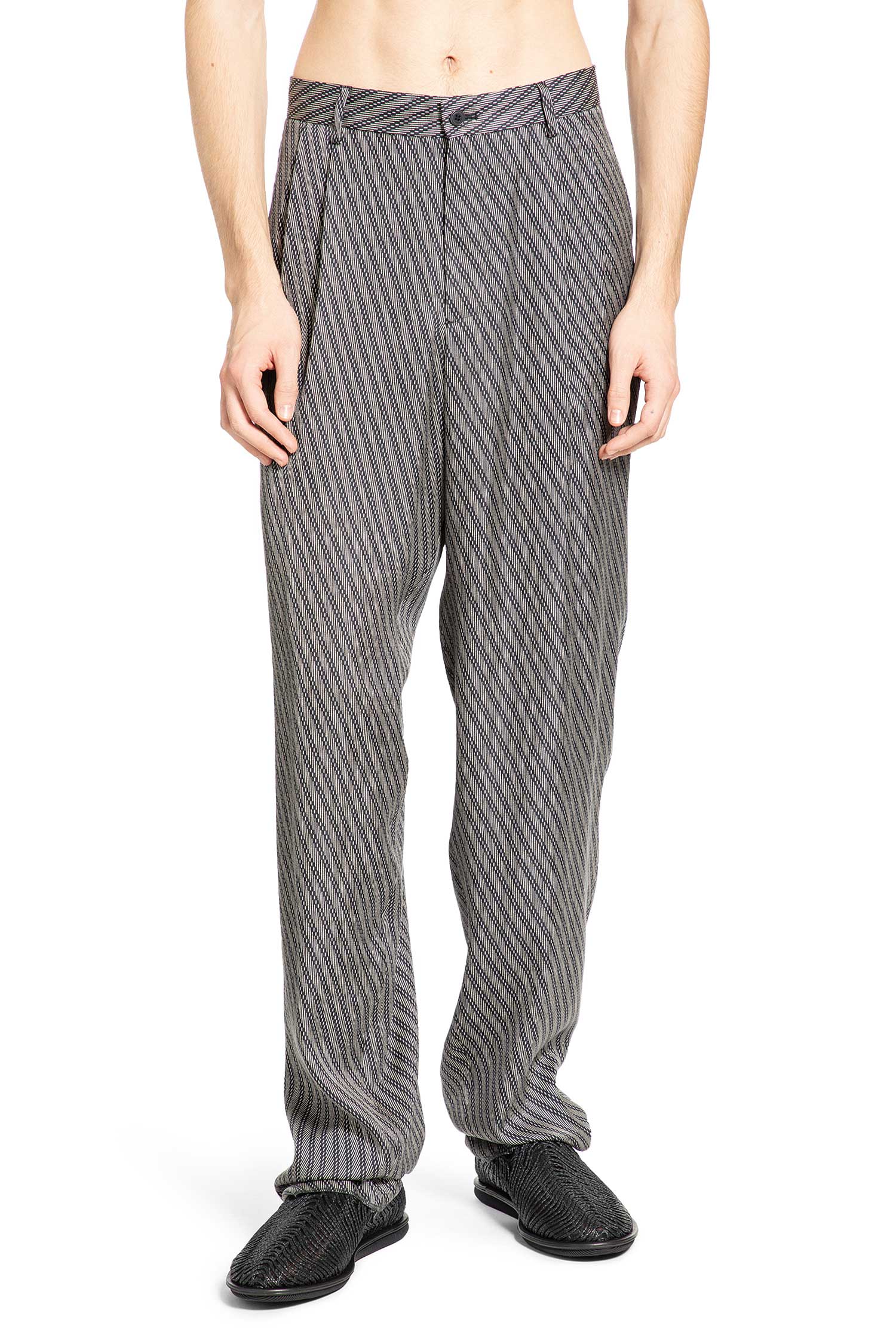 Giorgio Armani Diagonal Printed Trousers, view 2