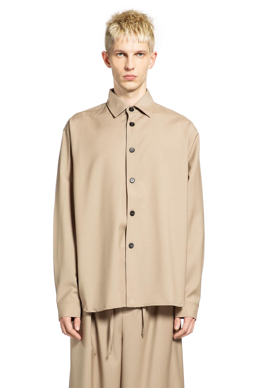ROSE BURRITO Wool Overshirt, view 2