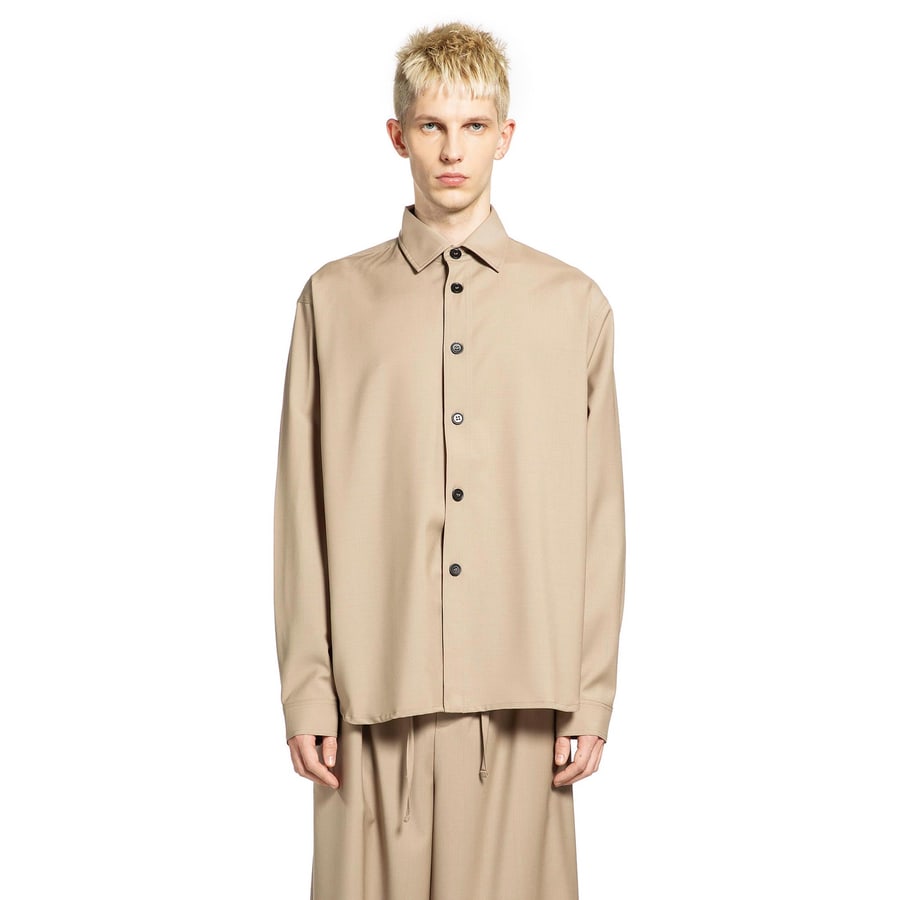 ROSE BURRITO Wool Overshirt, view 6