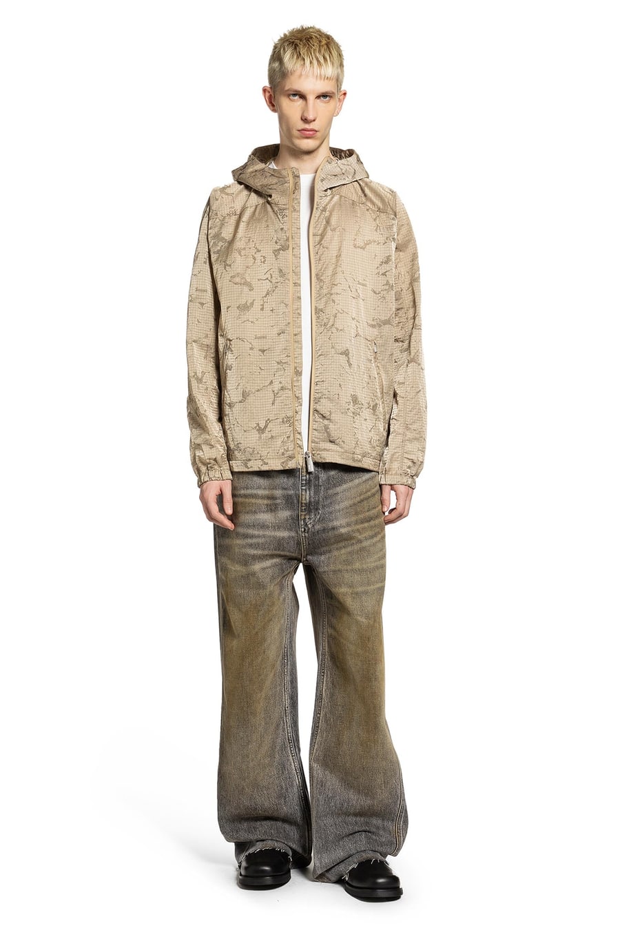 LAMINAR Printed Nylon Ripstop Windbreaker, view 6