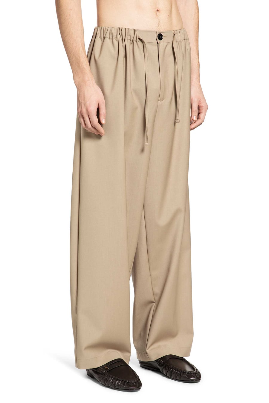 ROSE BURRITO Wool Pyjama Trousers, view 3