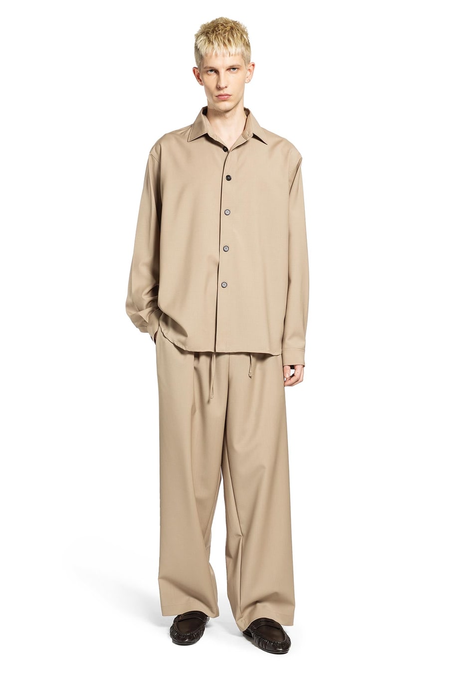 ROSE BURRITO Wool Pyjama Trousers, view 5