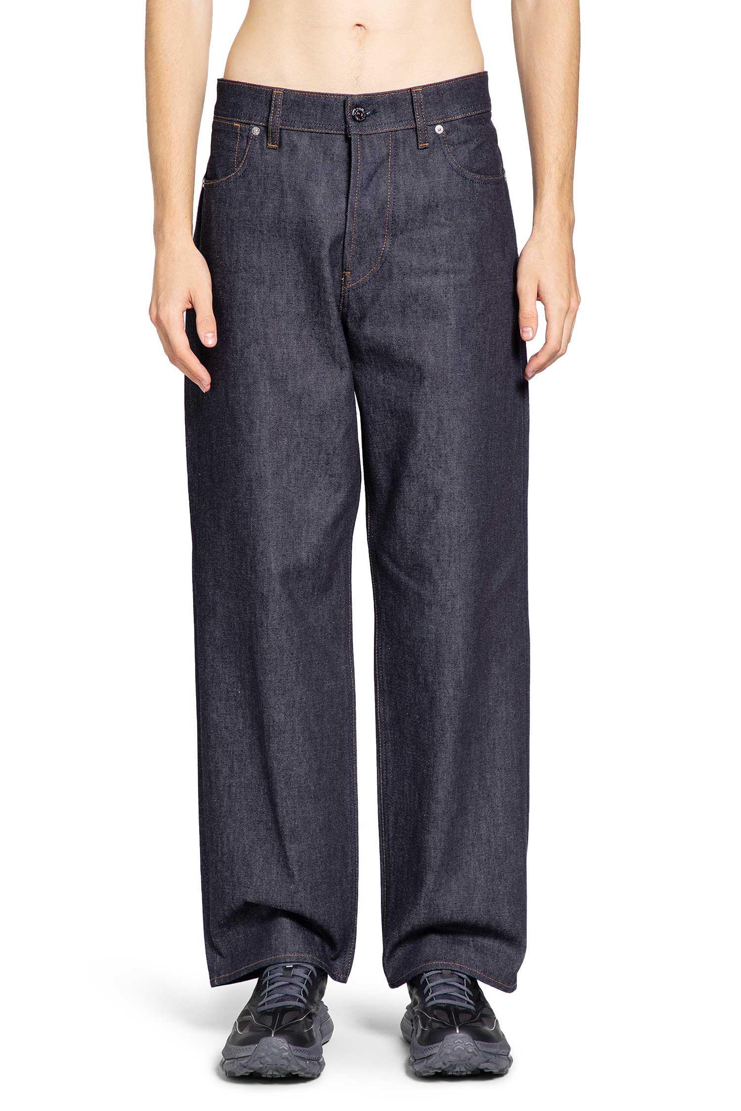 Stone Island J100006 Indigo Denim Loose Fit Jeans, view 2