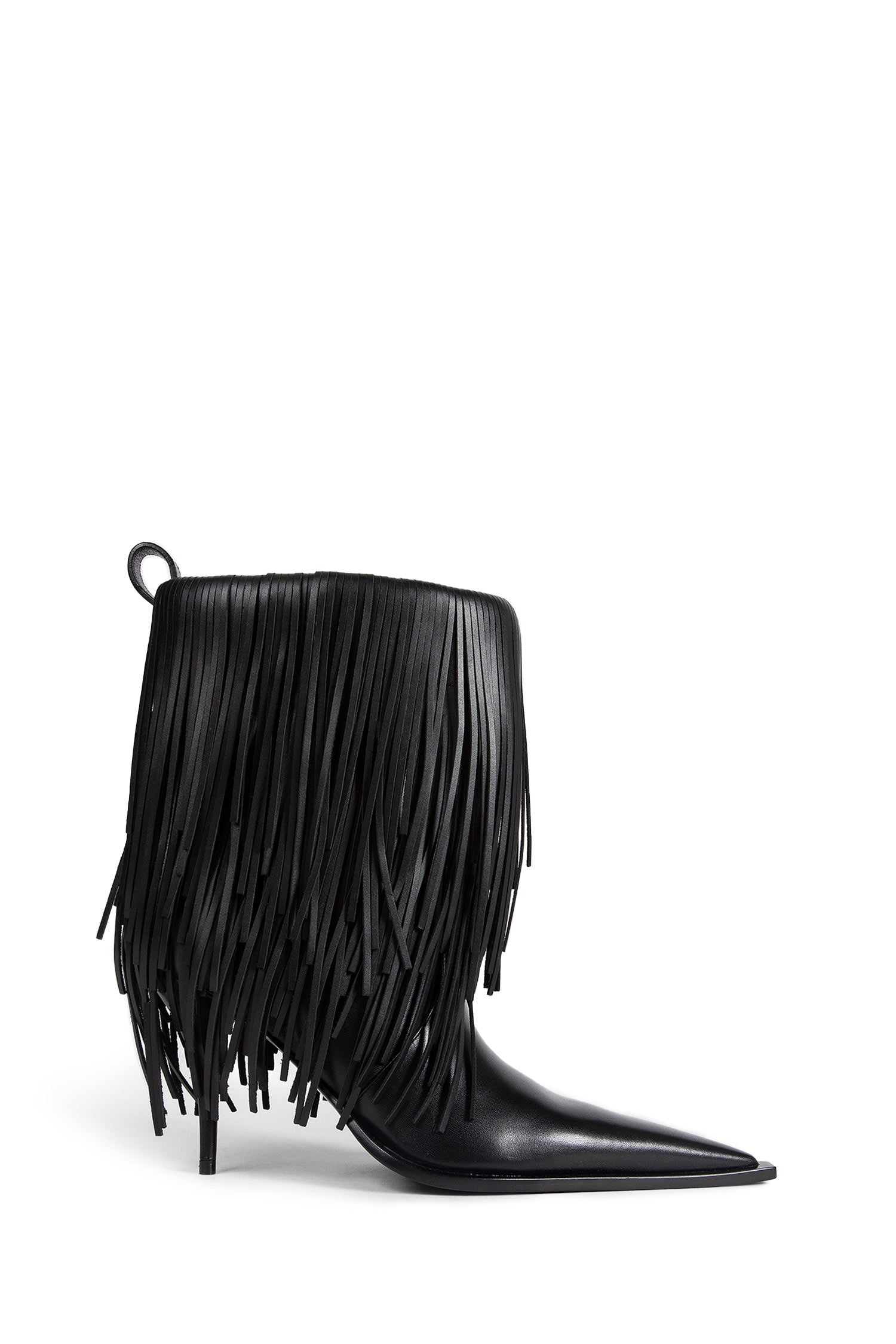 Balenciaga Avenue Fringe Ankle Boots