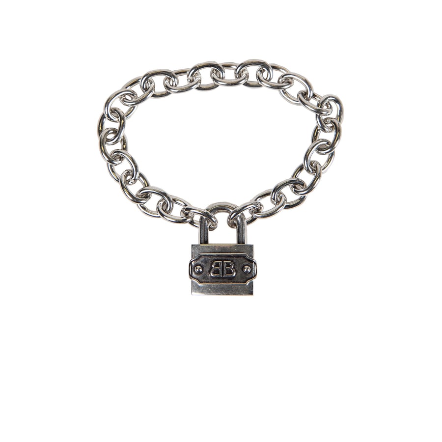 Balenciaga BB Padlock Bracelet, view 3
