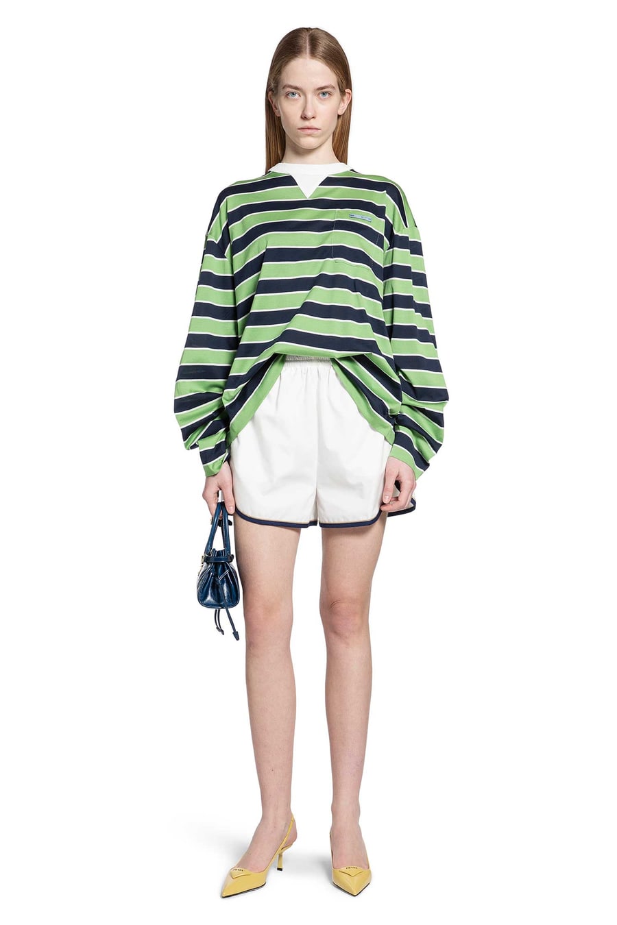 Prada Cotton Poplin Shorts, view 5