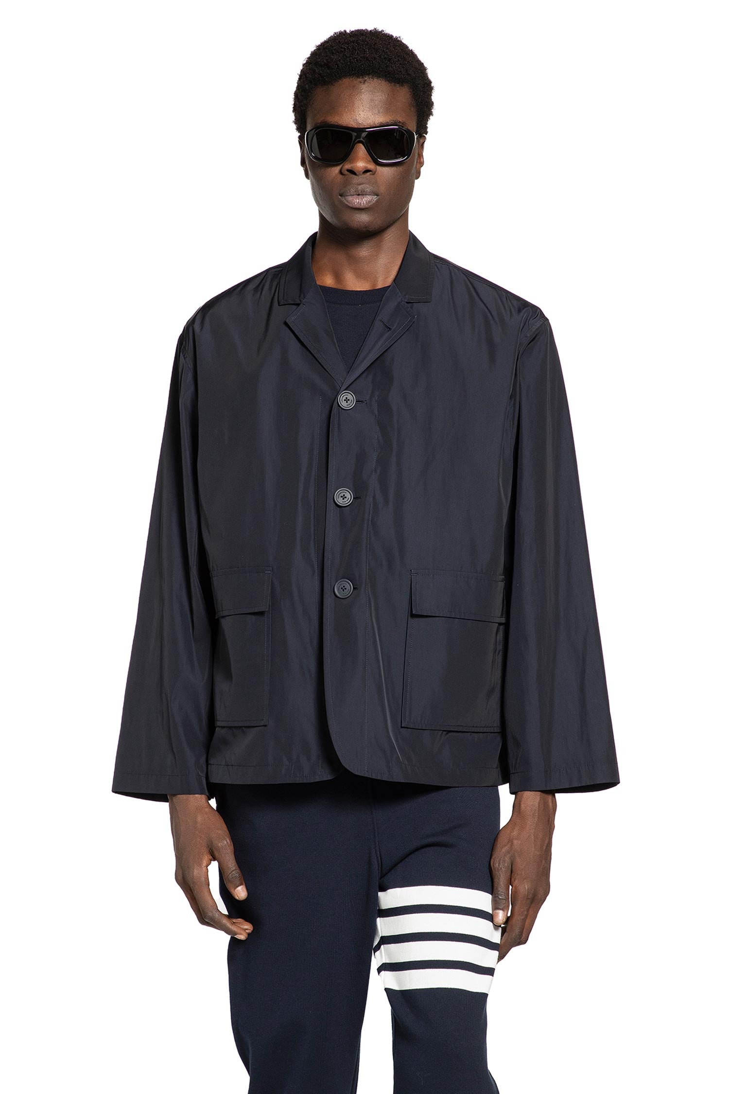 Thom Browne Packable Logo print jacket in