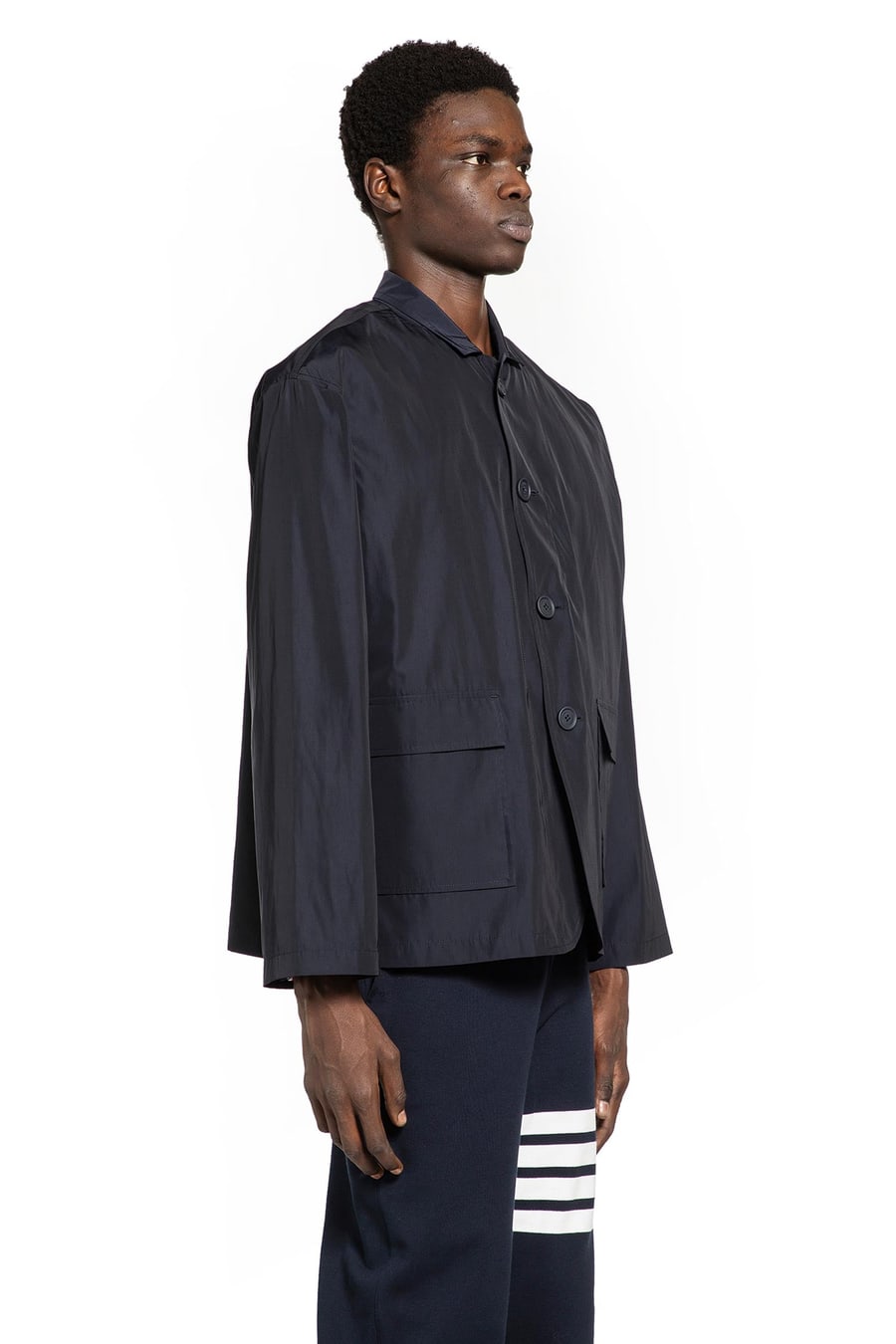 Thom Browne Packable Logo print jacket in, view 3