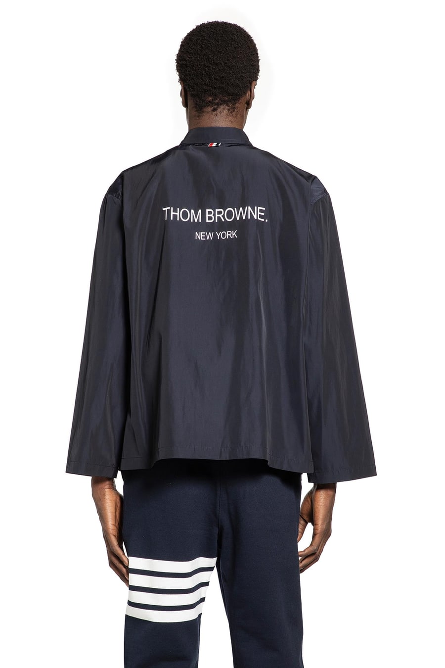 Thom Browne Packable Logo print jacket in, view 4
