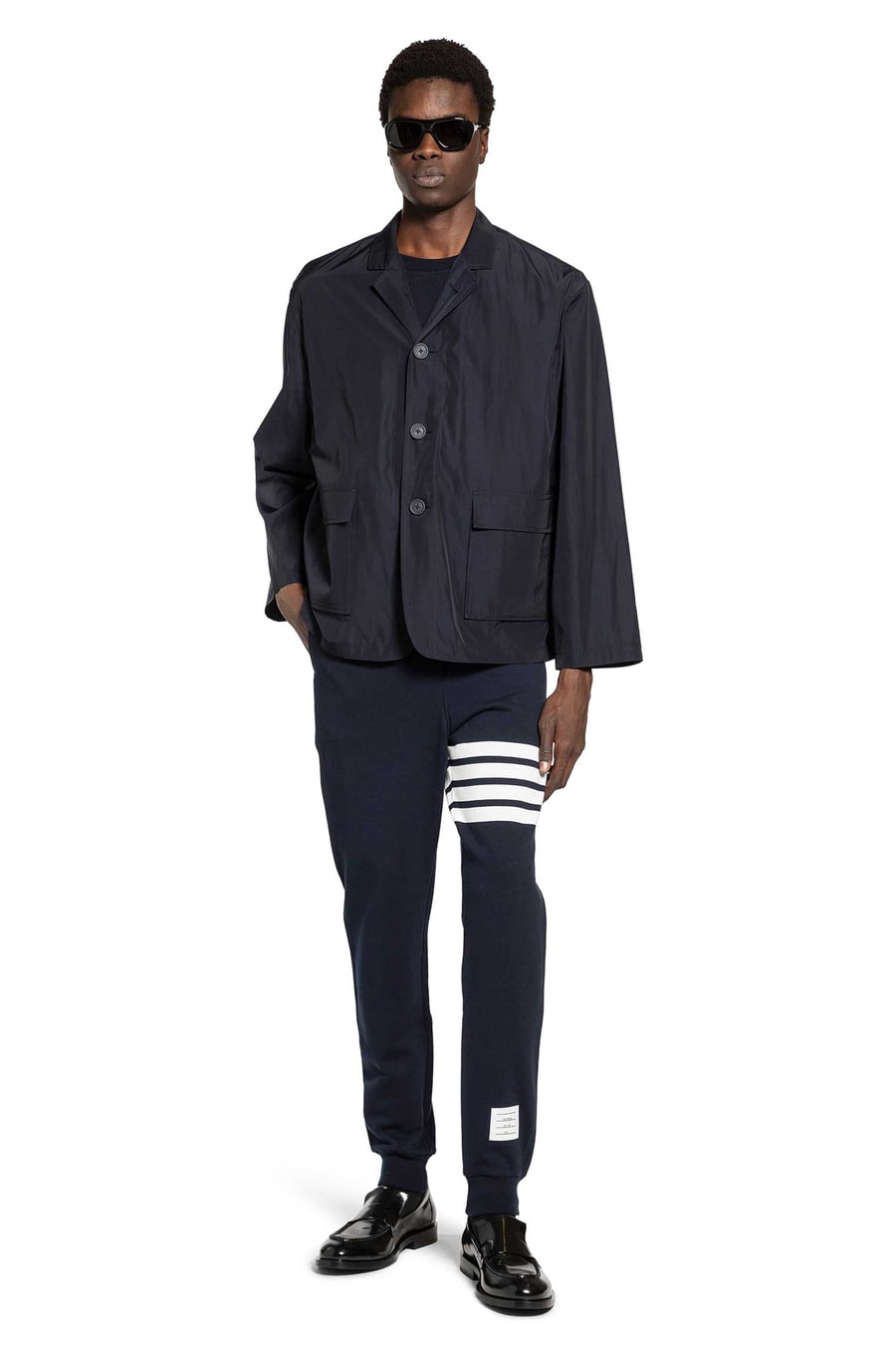 Thom Browne Packable Logo print jacket in, view 5