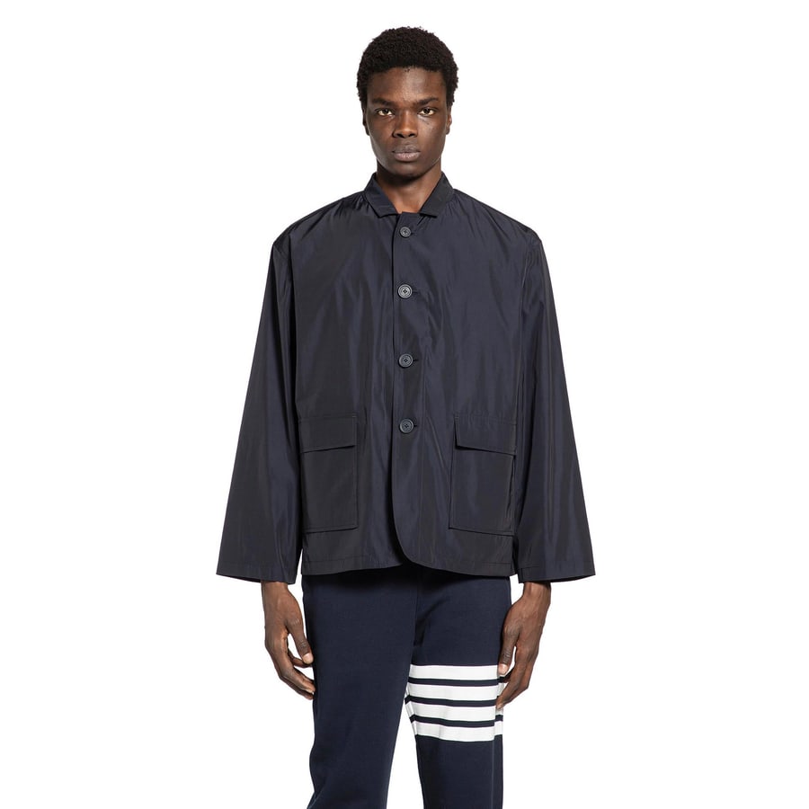 Thom Browne Packable Logo print jacket in, view 6