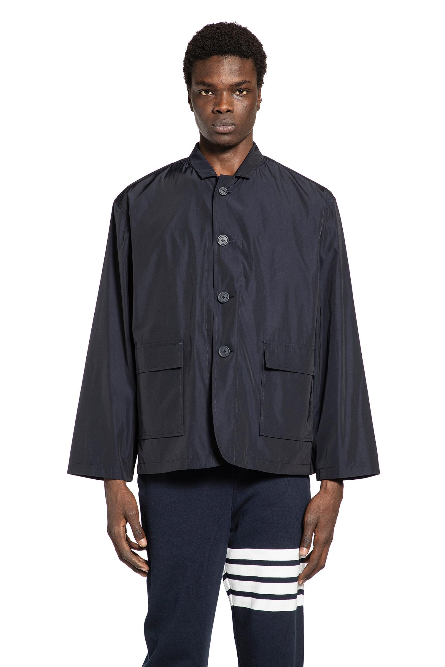 Thom Browne Packable Logo print jacket in, view 2