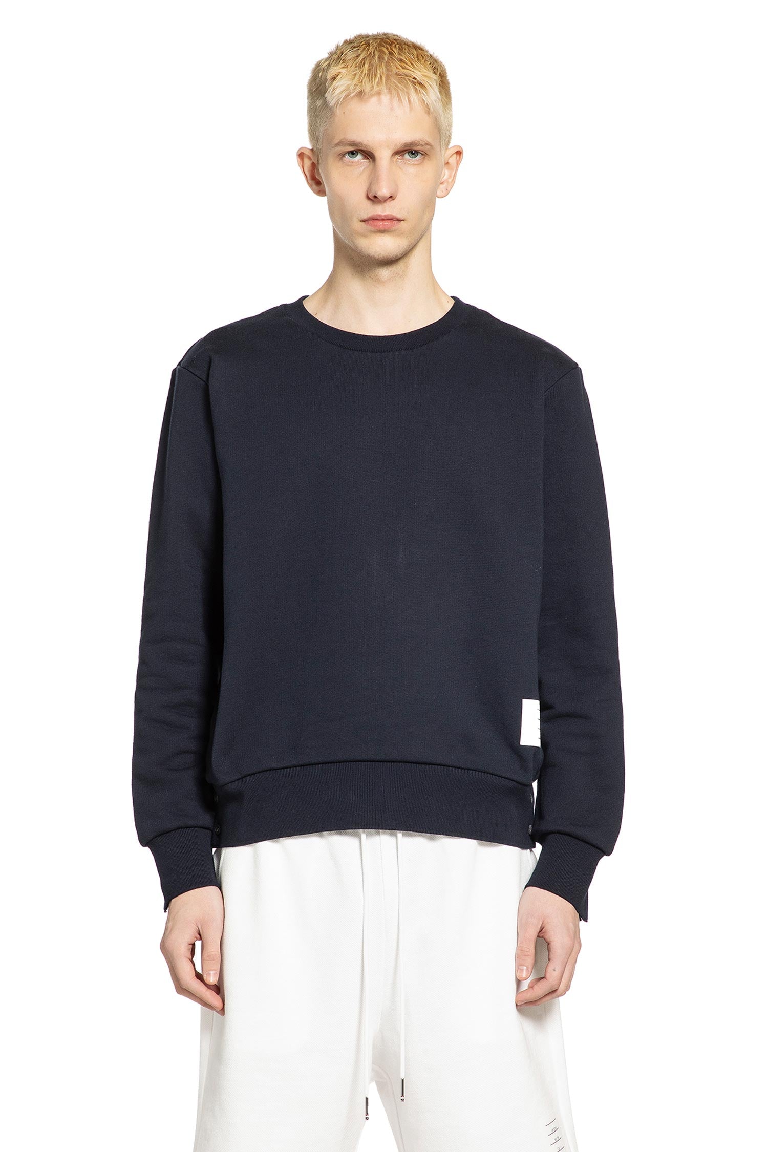 Thom Browne Classic Loopback RWB Sweatshirt, view 2