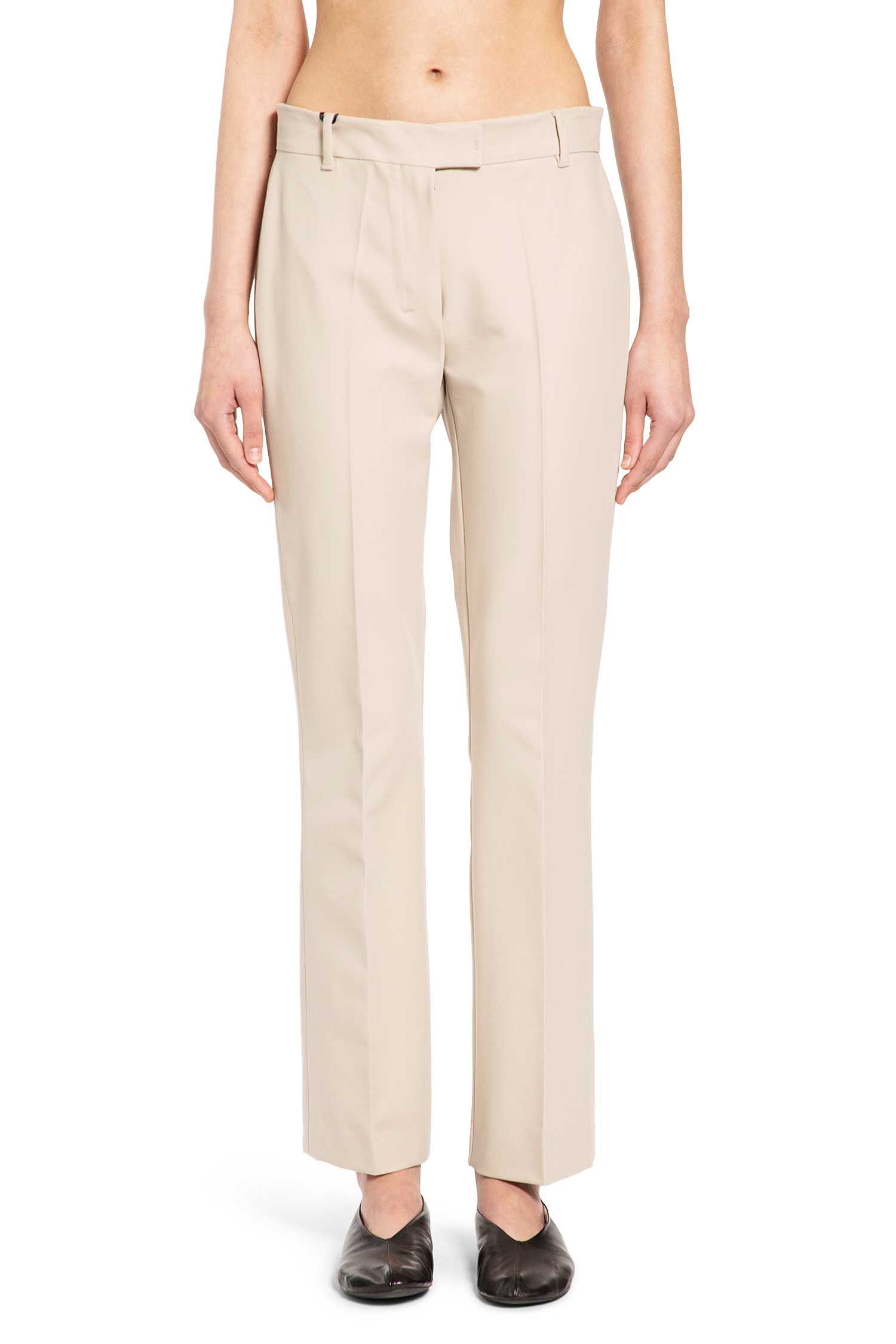 'S Max Mara Stretch Cotton Viscose Trousers, view 2