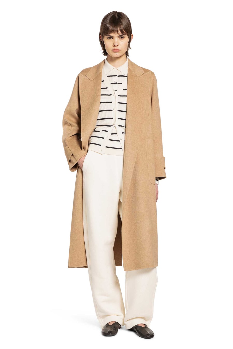 Max Mara Striped Silk Cashmere Cardigan, view 4