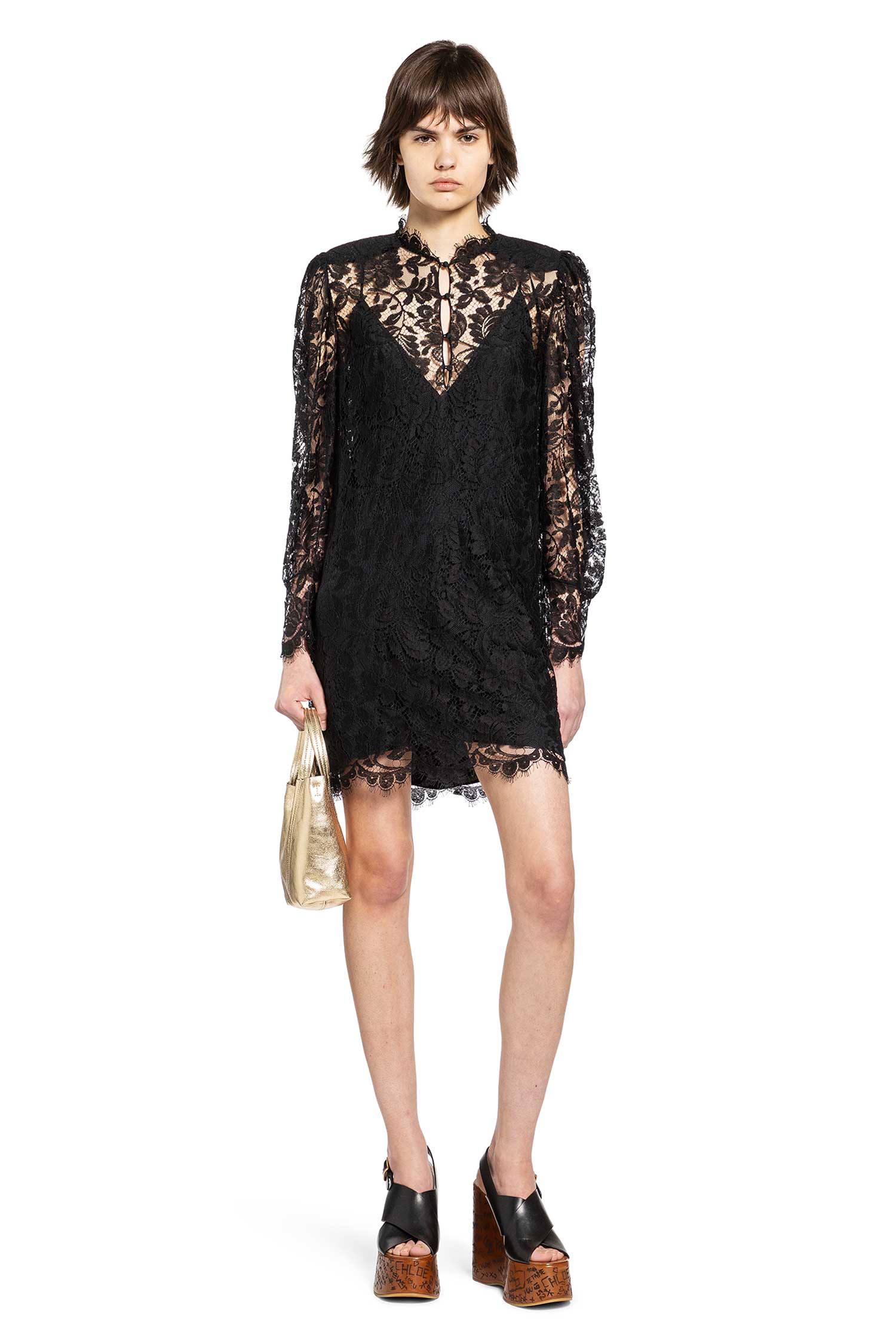 Chloé Floral Lace Mini Dress