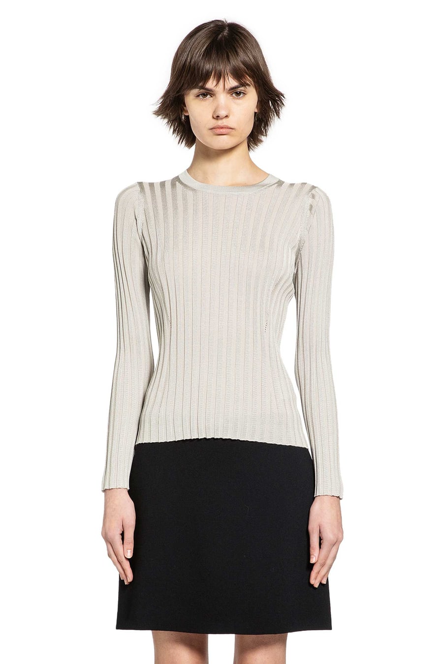 Versace Ribbed-Knit Cotton Viscose Sweater