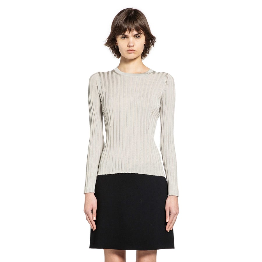 Versace Ribbed-Knit Cotton Viscose Sweater, view 5