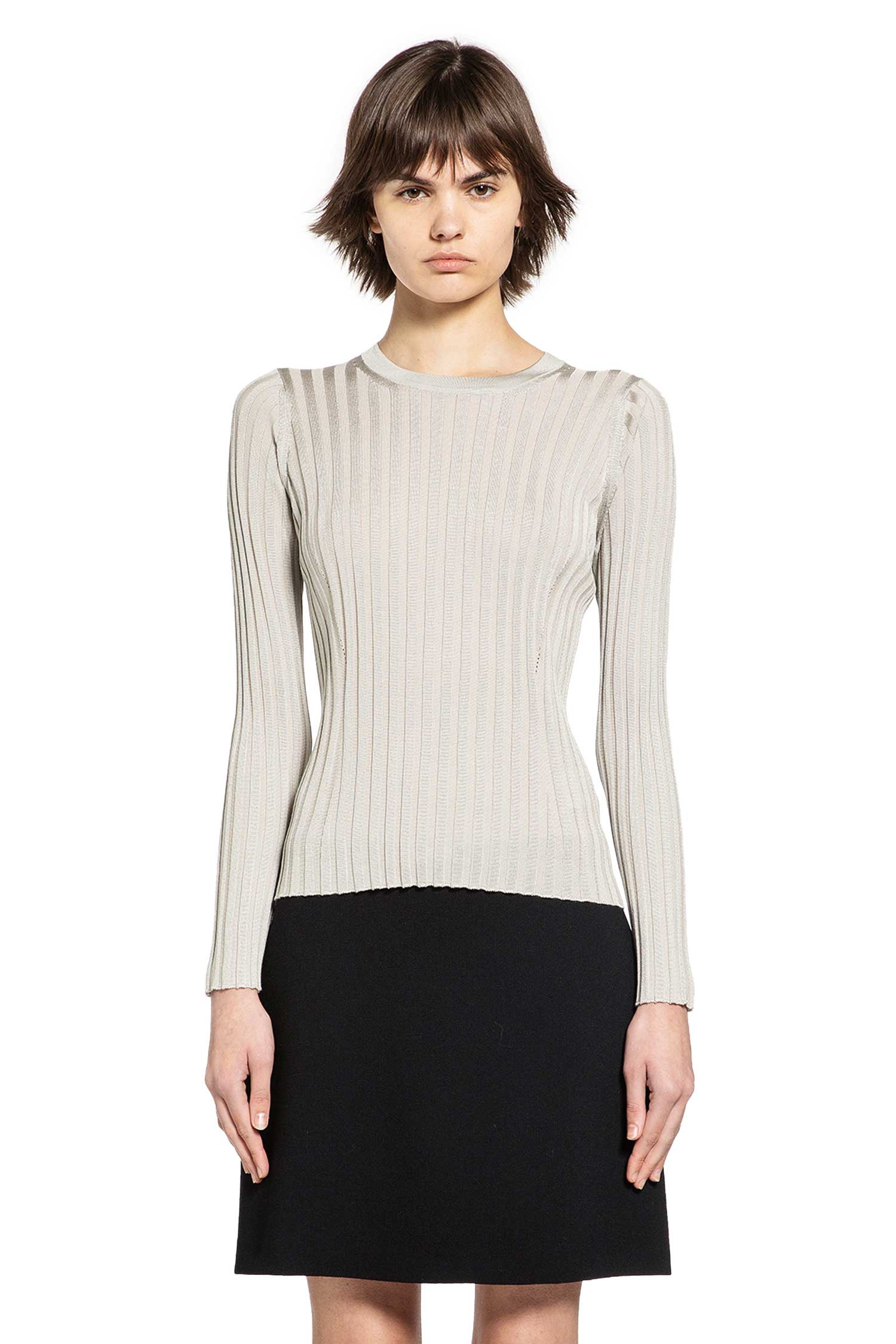 Versace Ribbed-Knit Cotton Viscose Sweater